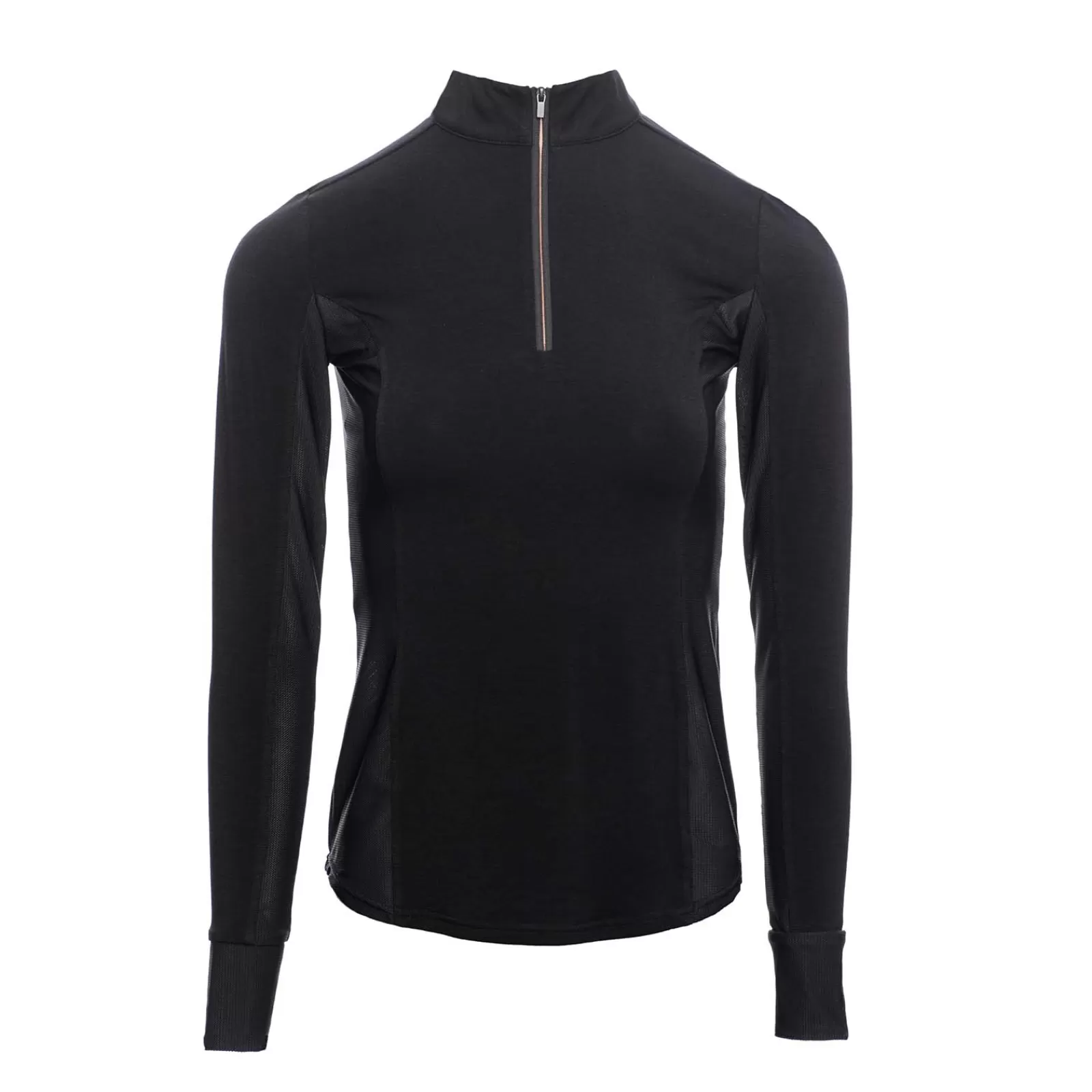 Tops & T-Shirts*horseware Aa Cleancool Half Zip Longsleeve Black