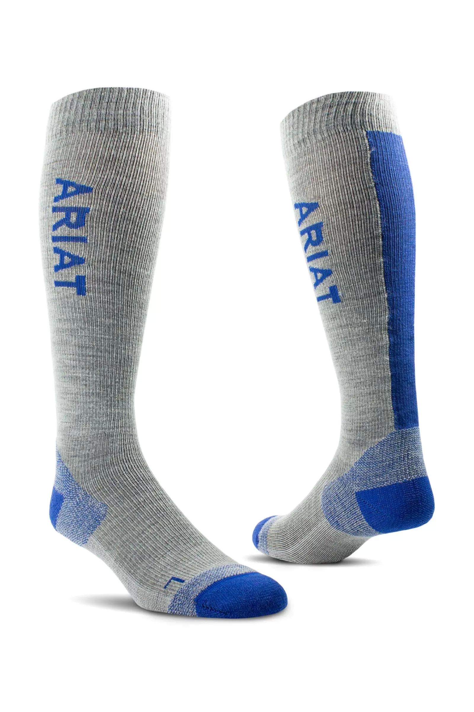 Riding Socks*ariat tek Thaw Merino Socks Light Grey/Blue