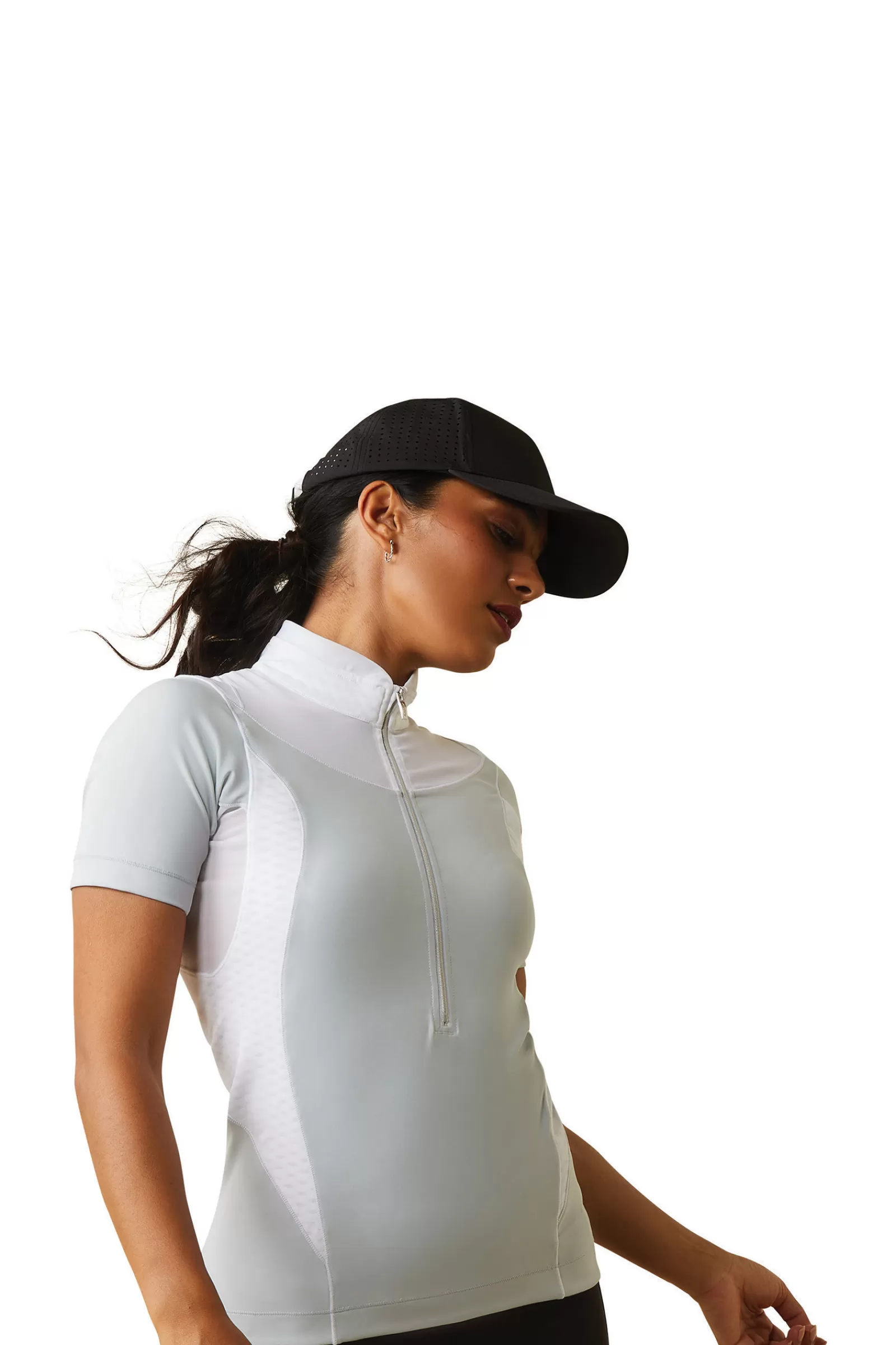 Tops & T-Shirts*ariat Ascent Women'S 1/4 Zip Competition Shirt Smoked Pearl Grey