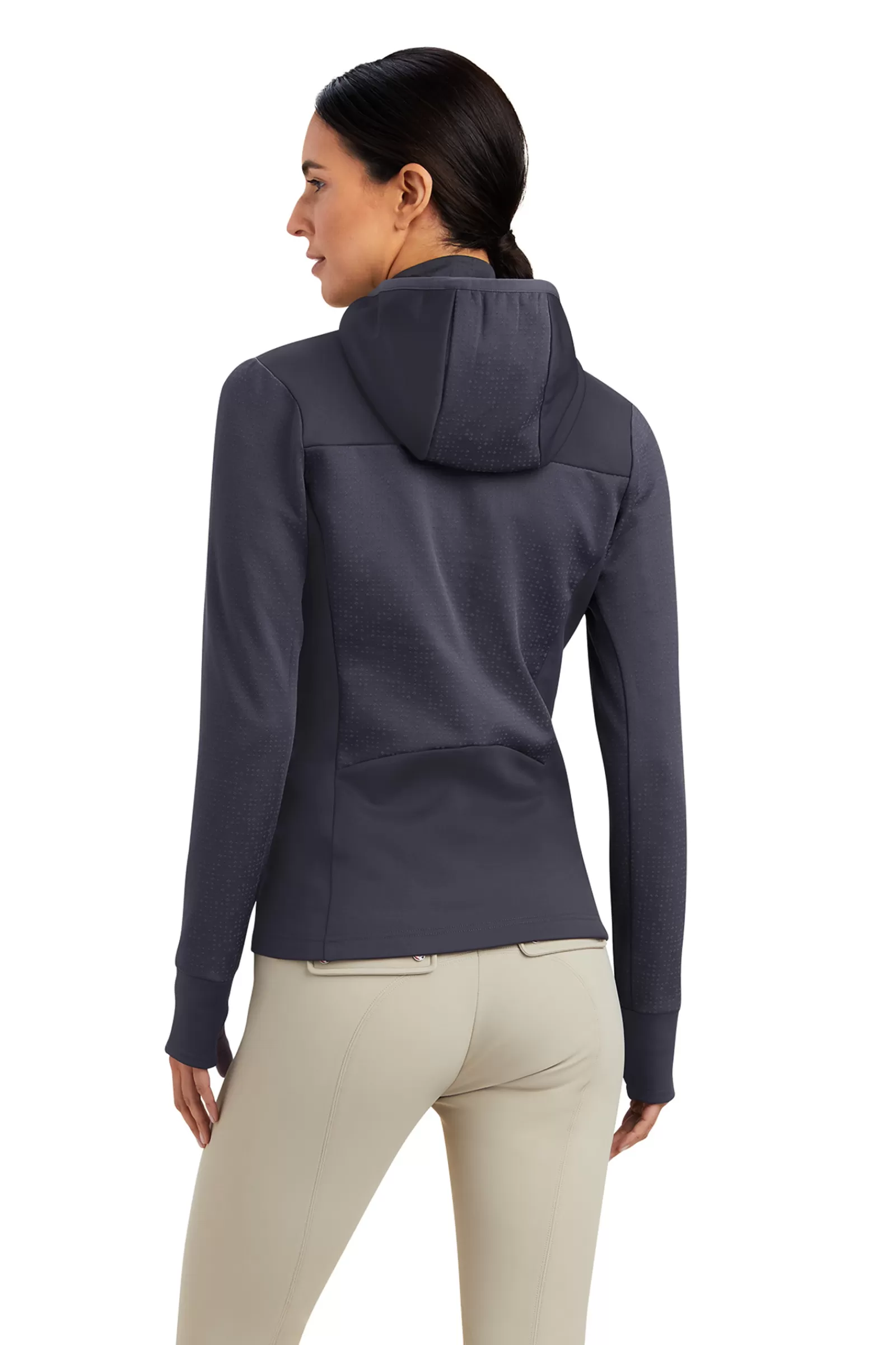 Riding Jumpers & Fleeces*ariat Lumina Women'S Full Zip Hoodie Ebony Dark Grey