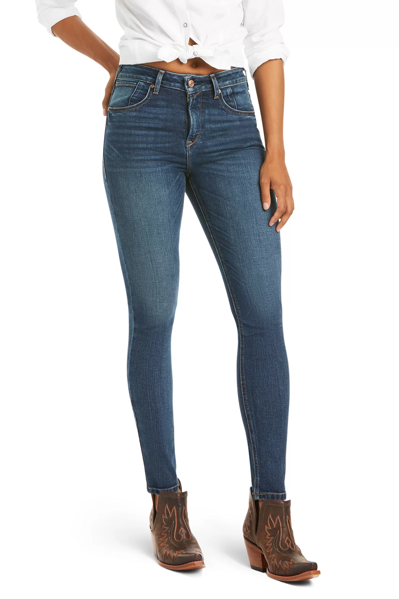 Jodhpurs*ariat Premium High Rise Skinny Women'S Jeans Ocean View Blue