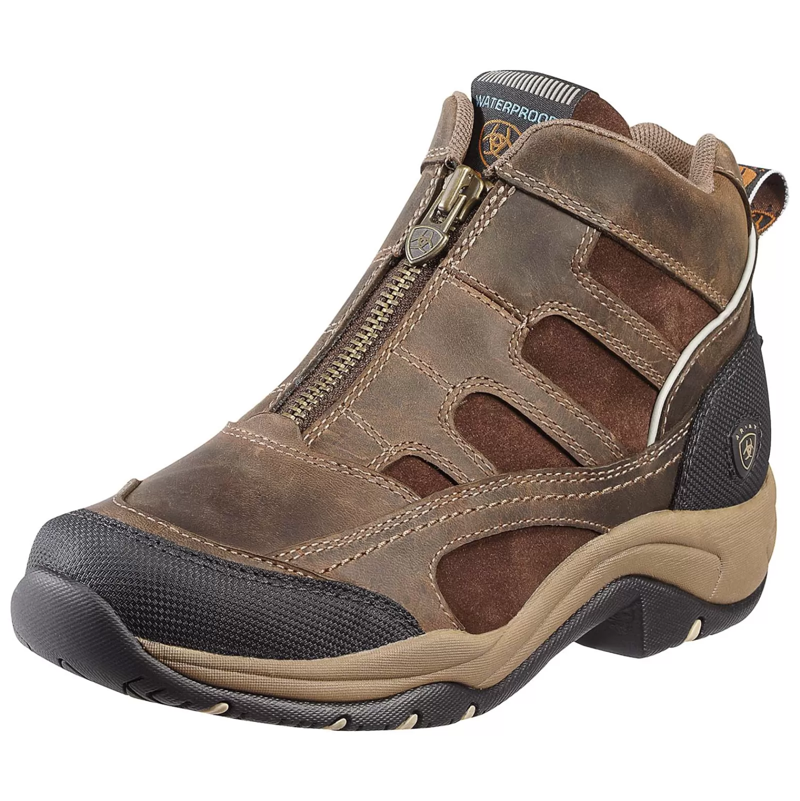 Yard Boots*ariat Terrain Zip H2O Yardboots Distressed Brown