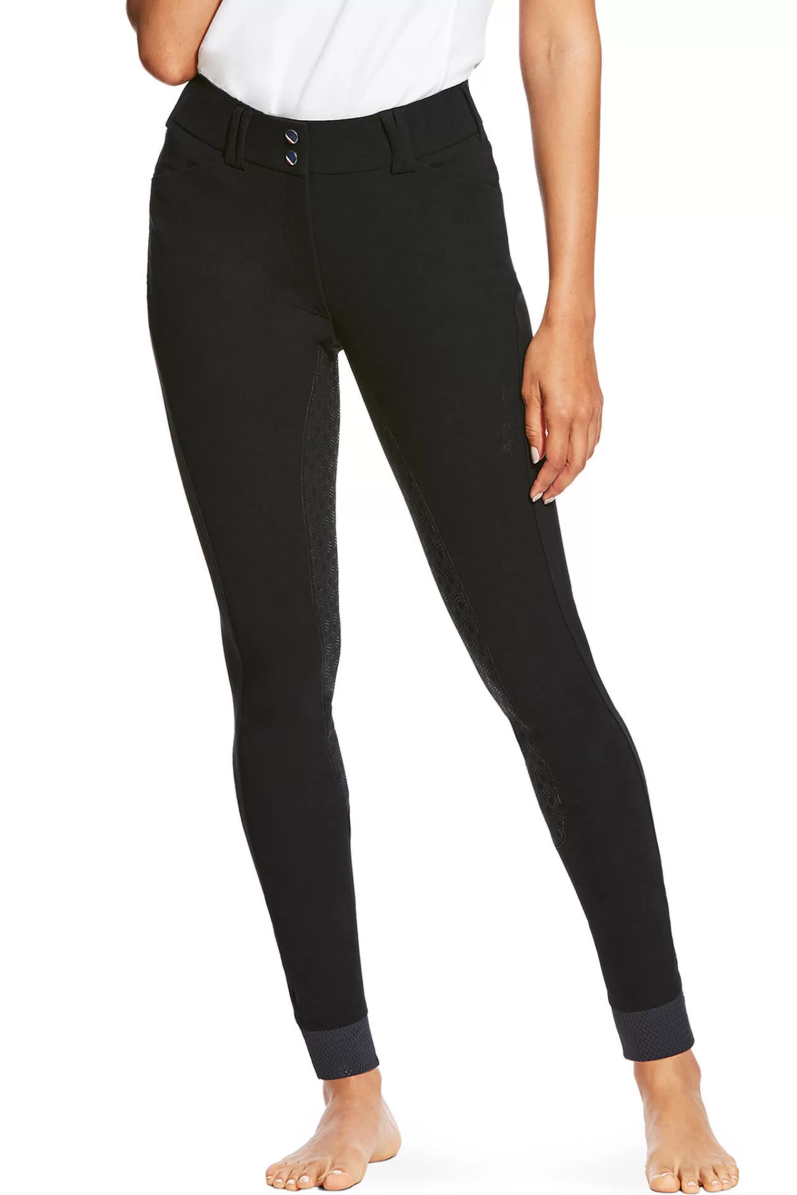 Full Seat Breeches*ariat Tri Factor Full Seat Breeches With Silicone Grip For Women Black