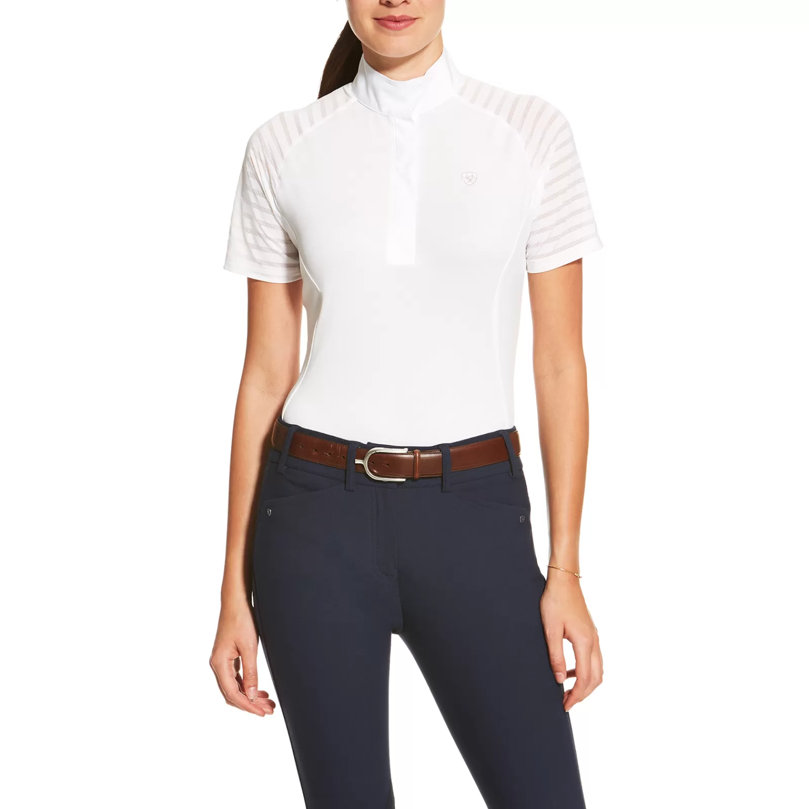 Show Clothing*ariat Women'S Aptos Vent Show Shirt Wh/Ab