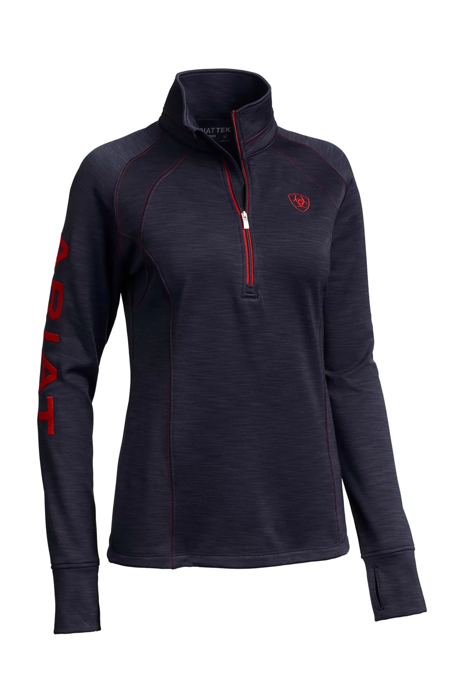 Riding Jumpers & Fleeces*ariat Women'S Laguna 1/4 Zip Longsleeve Dark Blue/Red