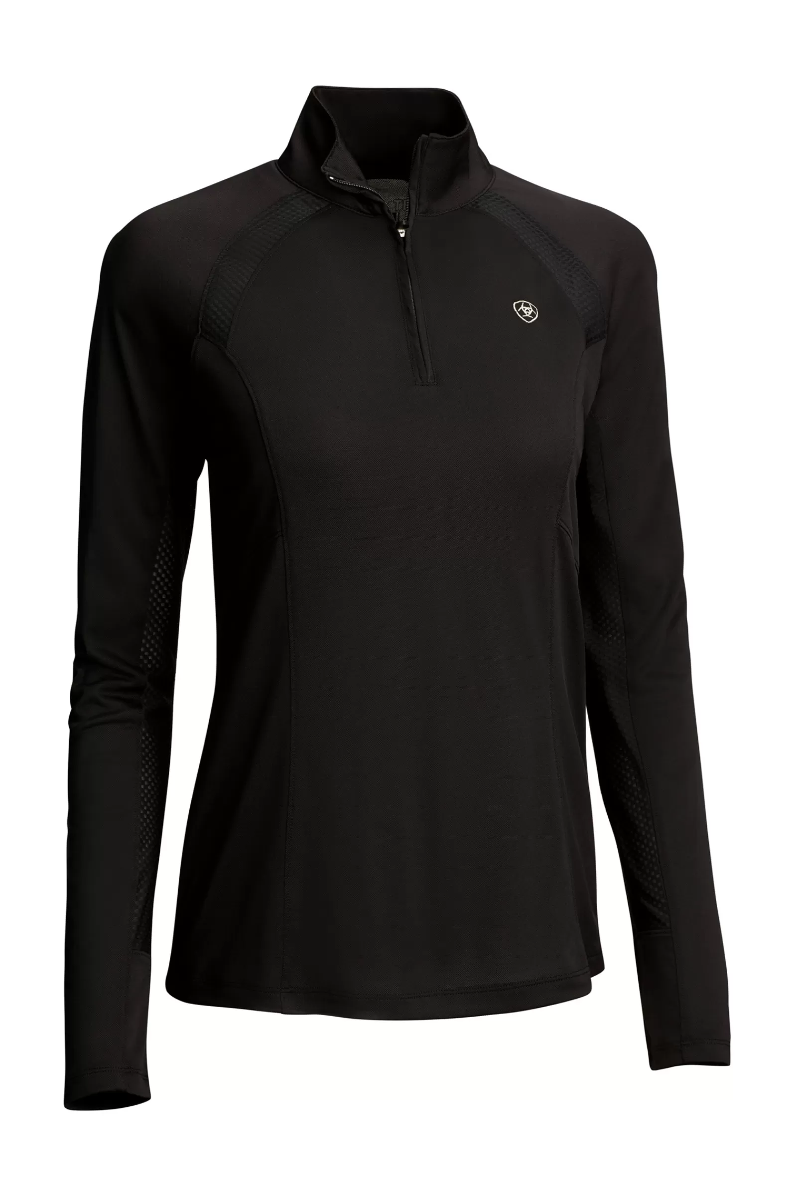 Tops & T-Shirts*ariat Women'S Sunstopper 2.0 1/4 Zip Baselayer Shirt Black