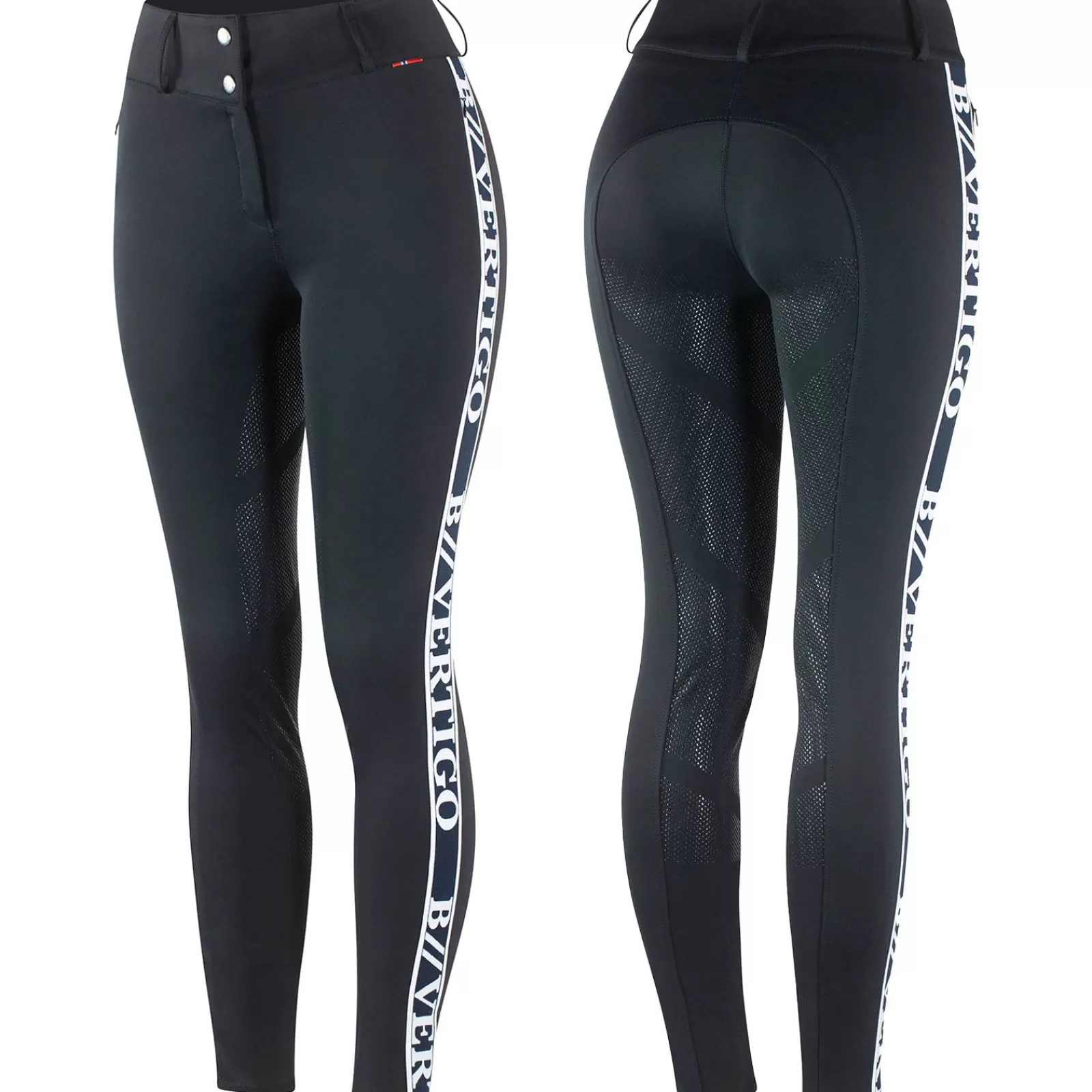 Full Seat Breeches*bvertigo B Vertigo Angelika Full Seat Breeches High Waist With Silicone Grip For Woman Dark Navy