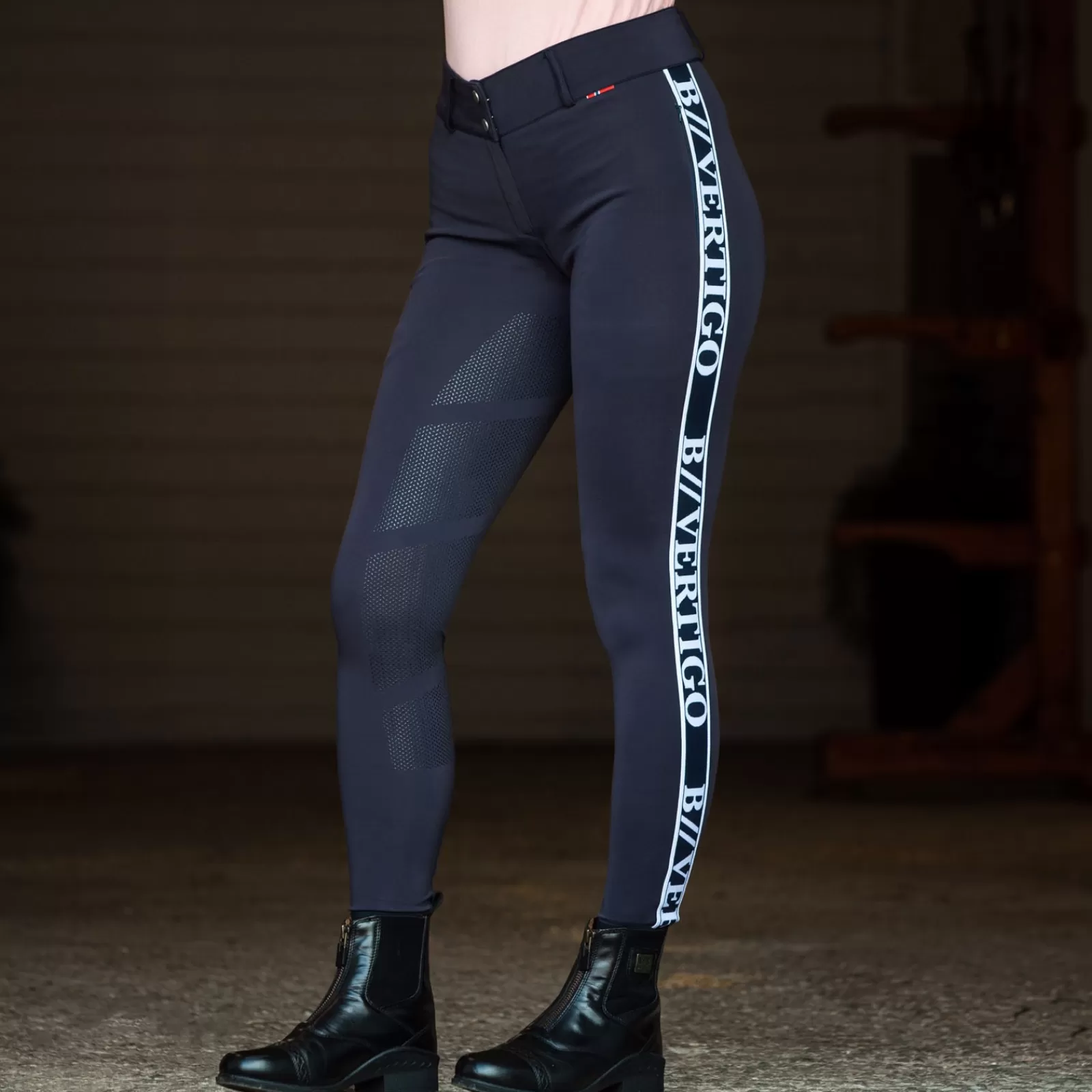 Full Seat Breeches*bvertigo B Vertigo Angelika Full Seat Breeches High Waist With Silicone Grip For Woman Dark Navy