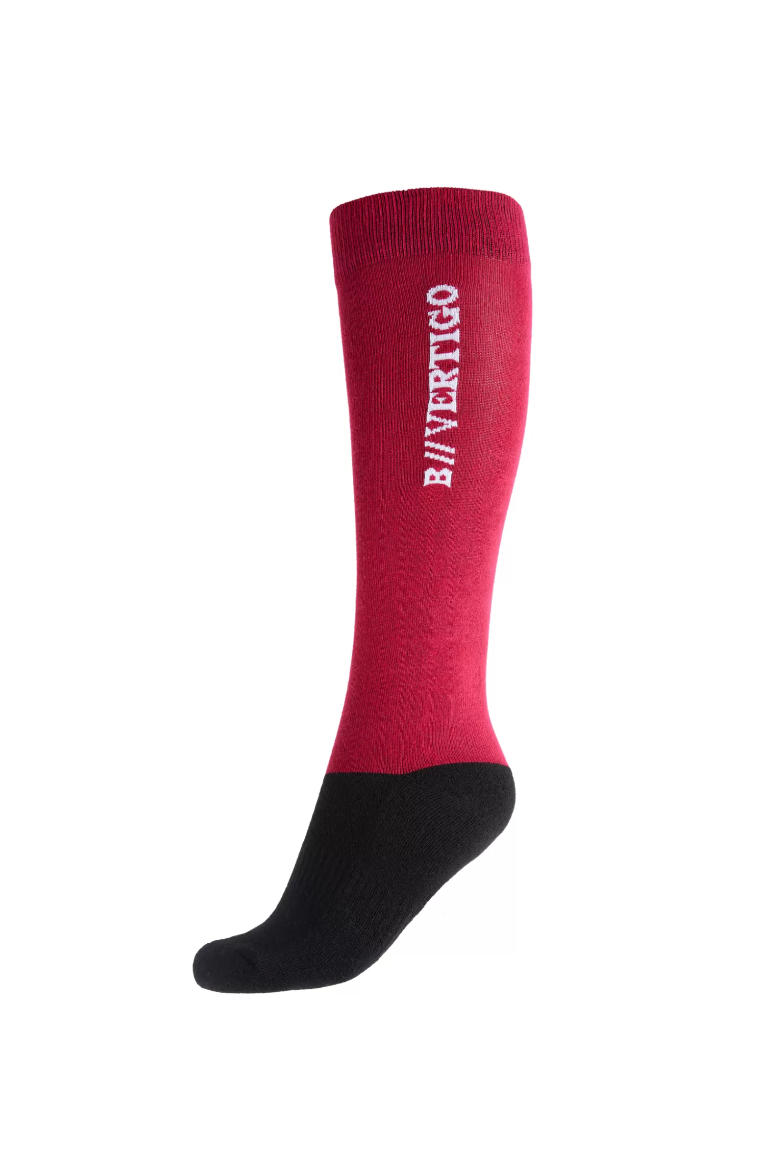 Riding Socks*bvertigo B Vertigo Beryl Wool Bamboo Riding Socks Barberry Red