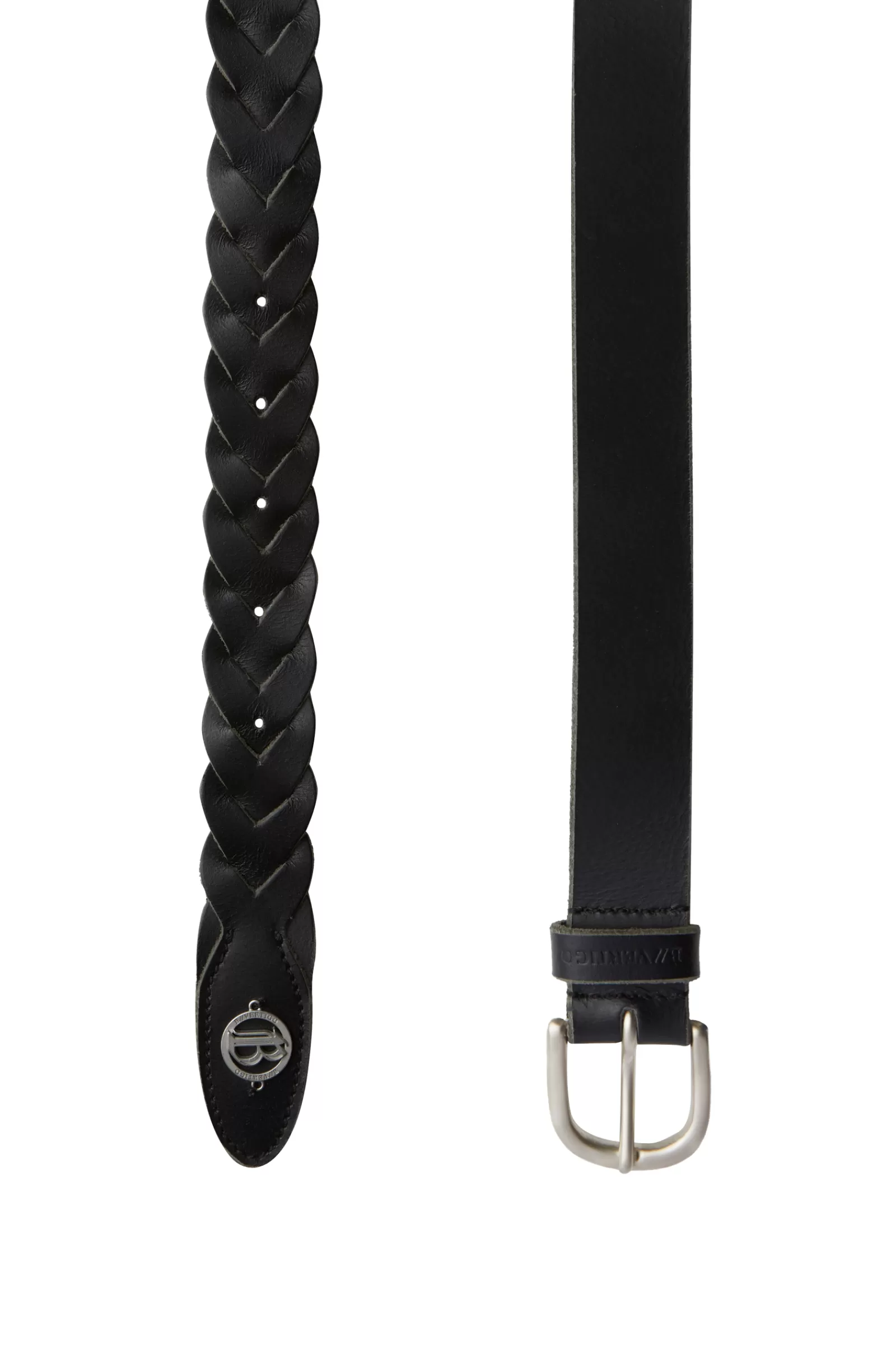 Belts*bvertigo B Vertigo Braided Leather Belt Black