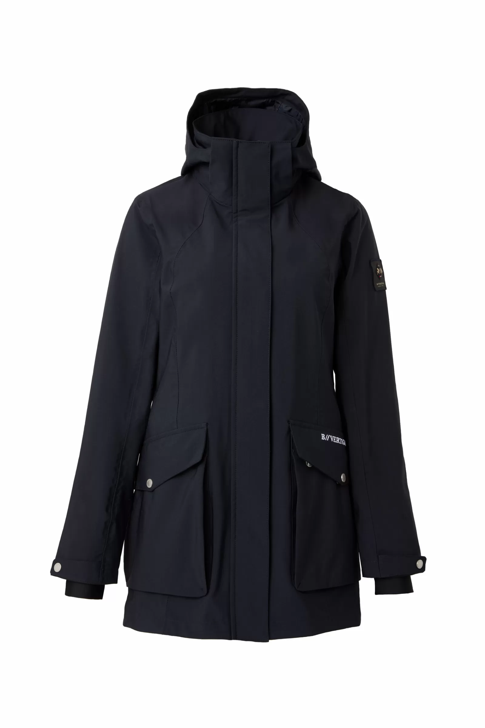 Coats & Jackets*bvertigo B Vertigo Caroline Women'S Long Riding Riding Jacket Dark Navy