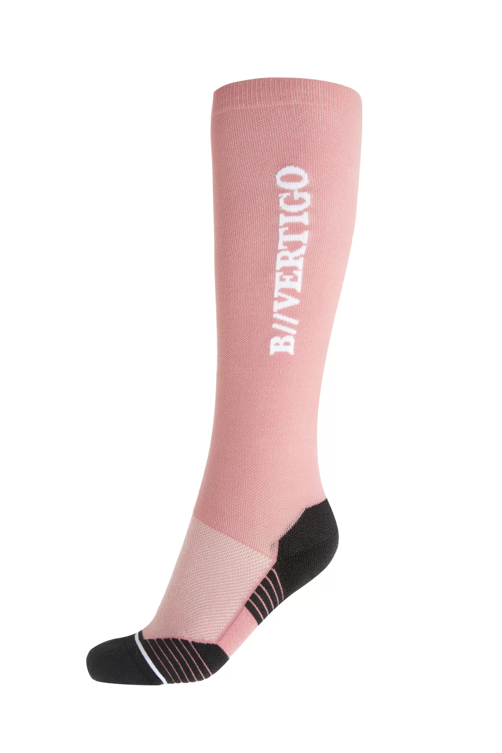 Riding Socks*bvertigo B Vertigo Compression Winter Riding Socks Old Rose Pink