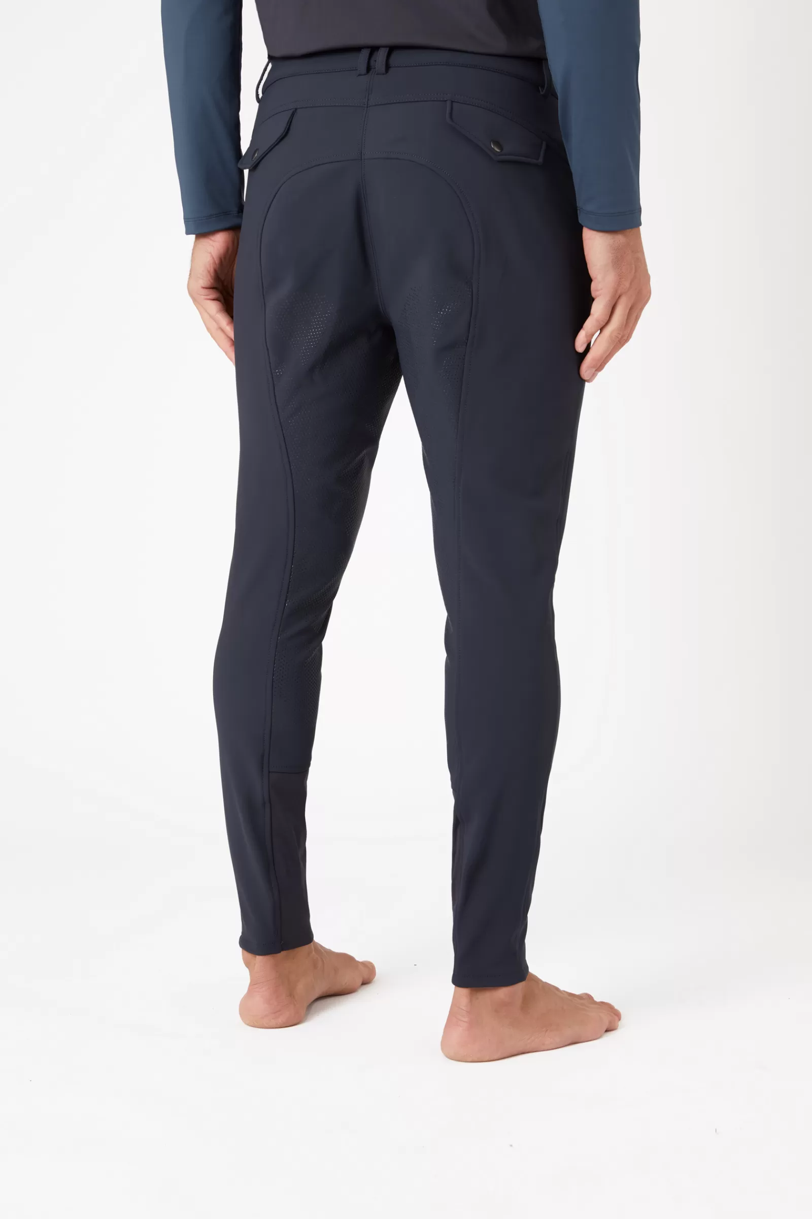 Jodhpurs & Breeches*bvertigo B Vertigo Damien Men'S Thermo Breeches With Silicone Full Seat Dark Navy