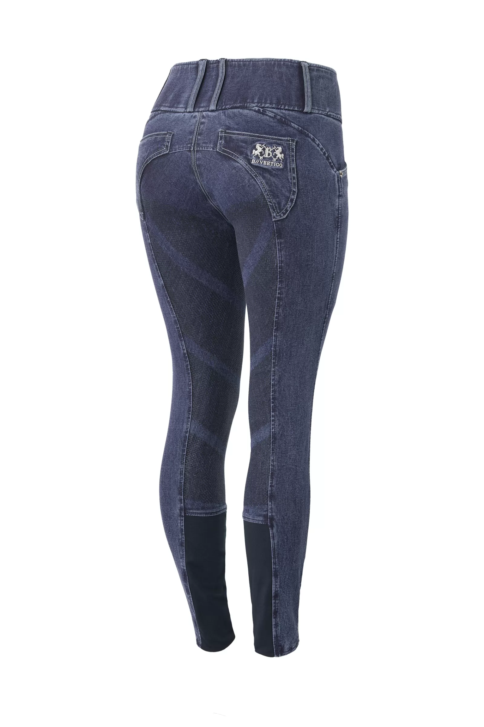 Full Seat Breeches*bvertigo B Vertigo Dianne Women'S Denim Breeches Denim Blue