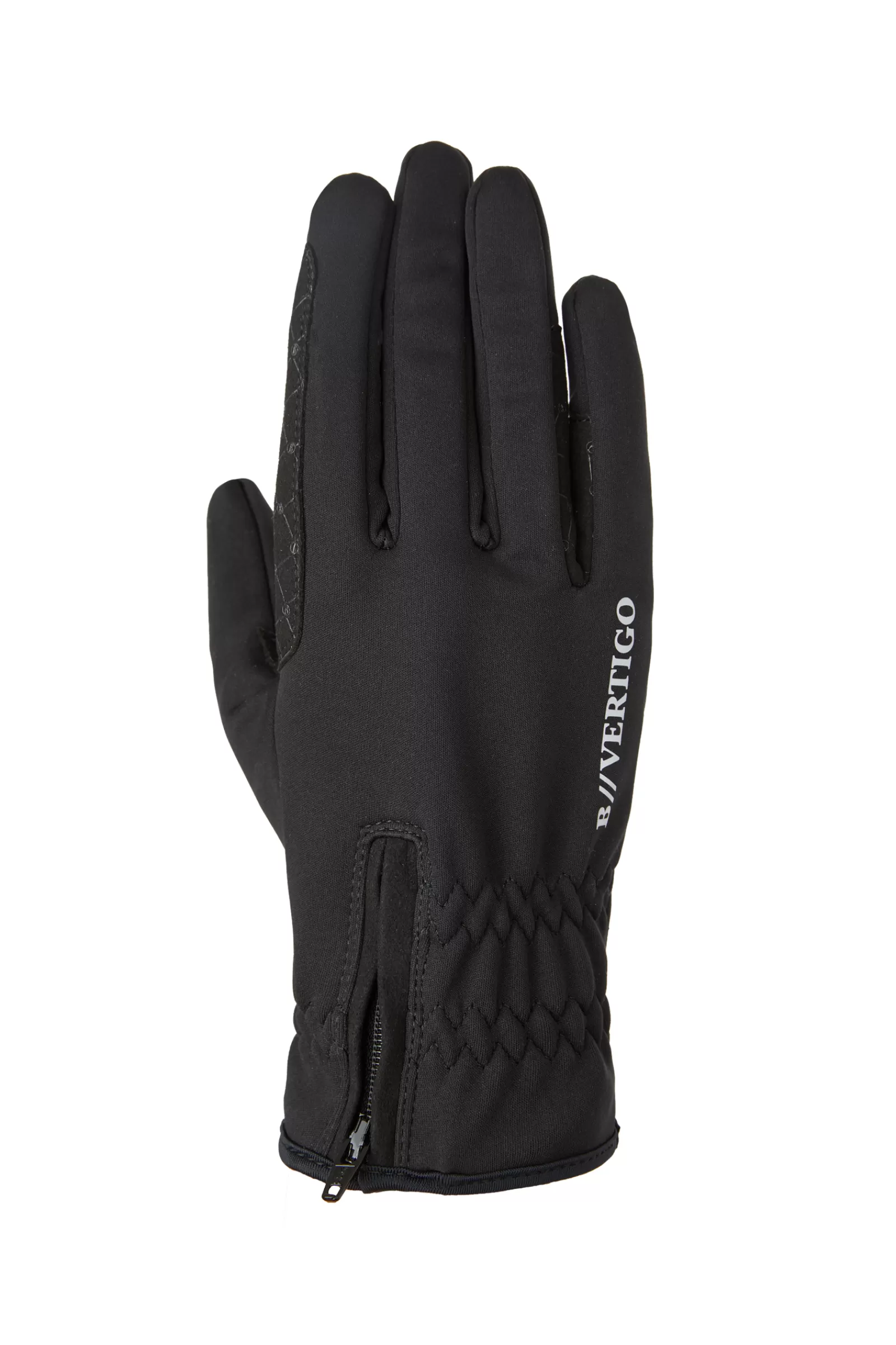 Riding Gloves For Winter*bvertigo B Vertigo Eliot Winter Riding Gloves With Zipper Black