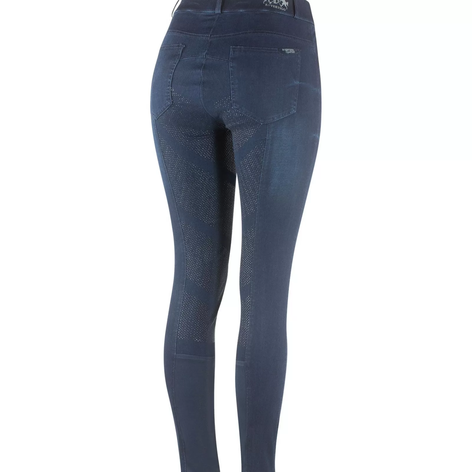 Full Seat Breeches*bvertigo B Vertigo Elle Full Seat Breeches Denim With Silicone Grip For Woman Dark Blue