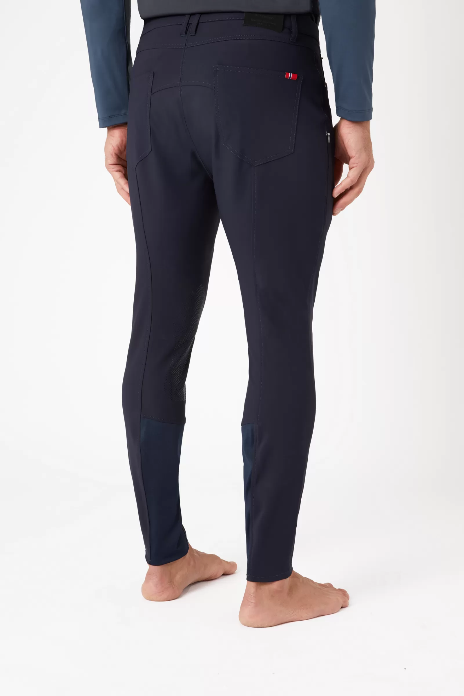 Jodhpurs & Breeches*bvertigo B Vertigo Ethan Men'S Functional Knee Patch Breeches Dark Navy