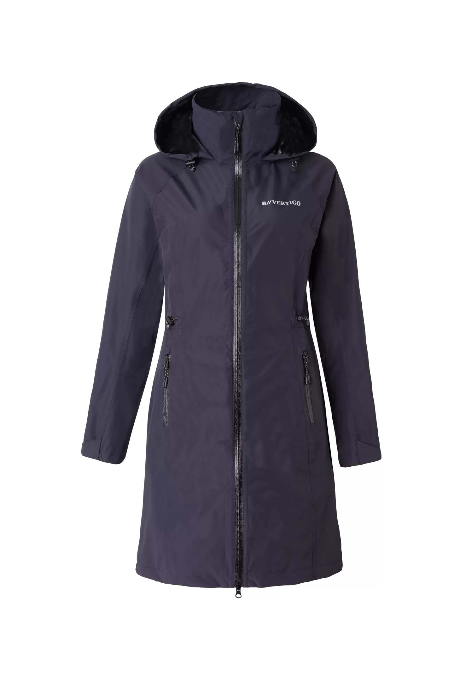 Rain Clothing*bvertigo B Vertigo Joanna Women'S Raincoat Dark Navy