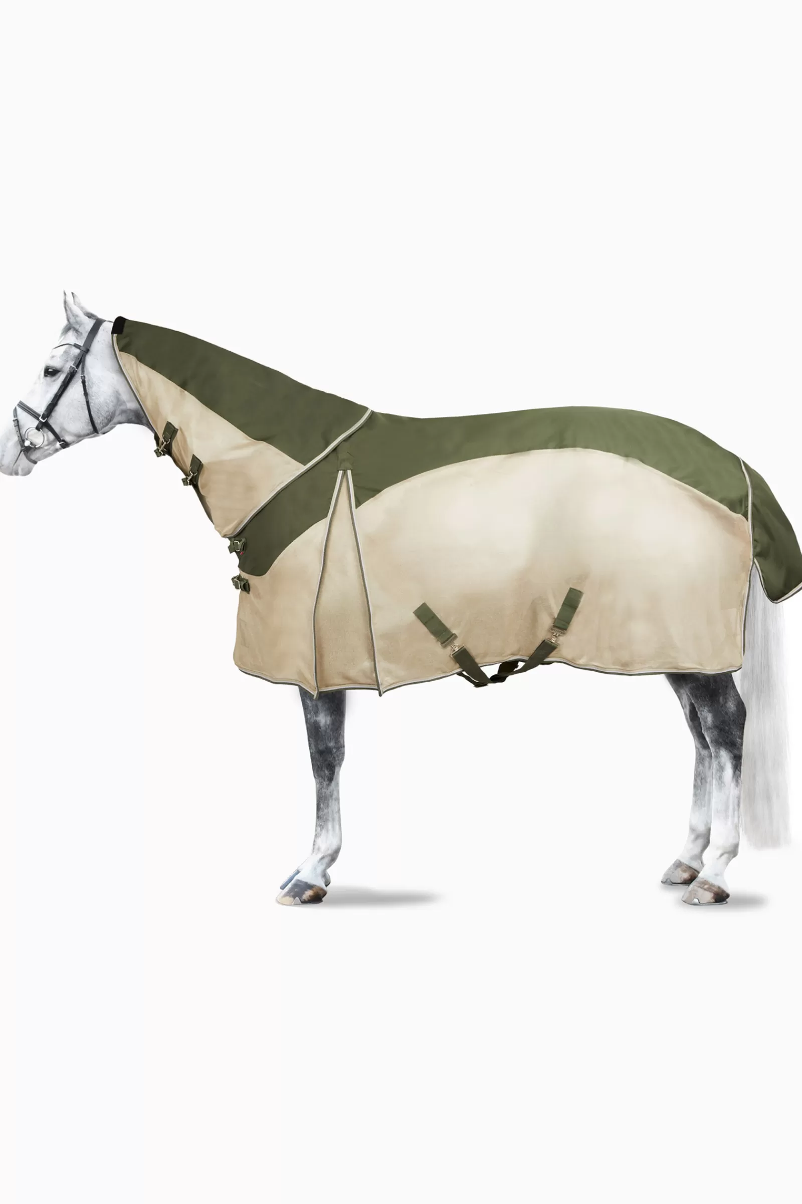 bvertigo B Vertigo Jordan Combi Turnout Mesh Rug With Detachable Neck> Lightweight Turnout Rugs