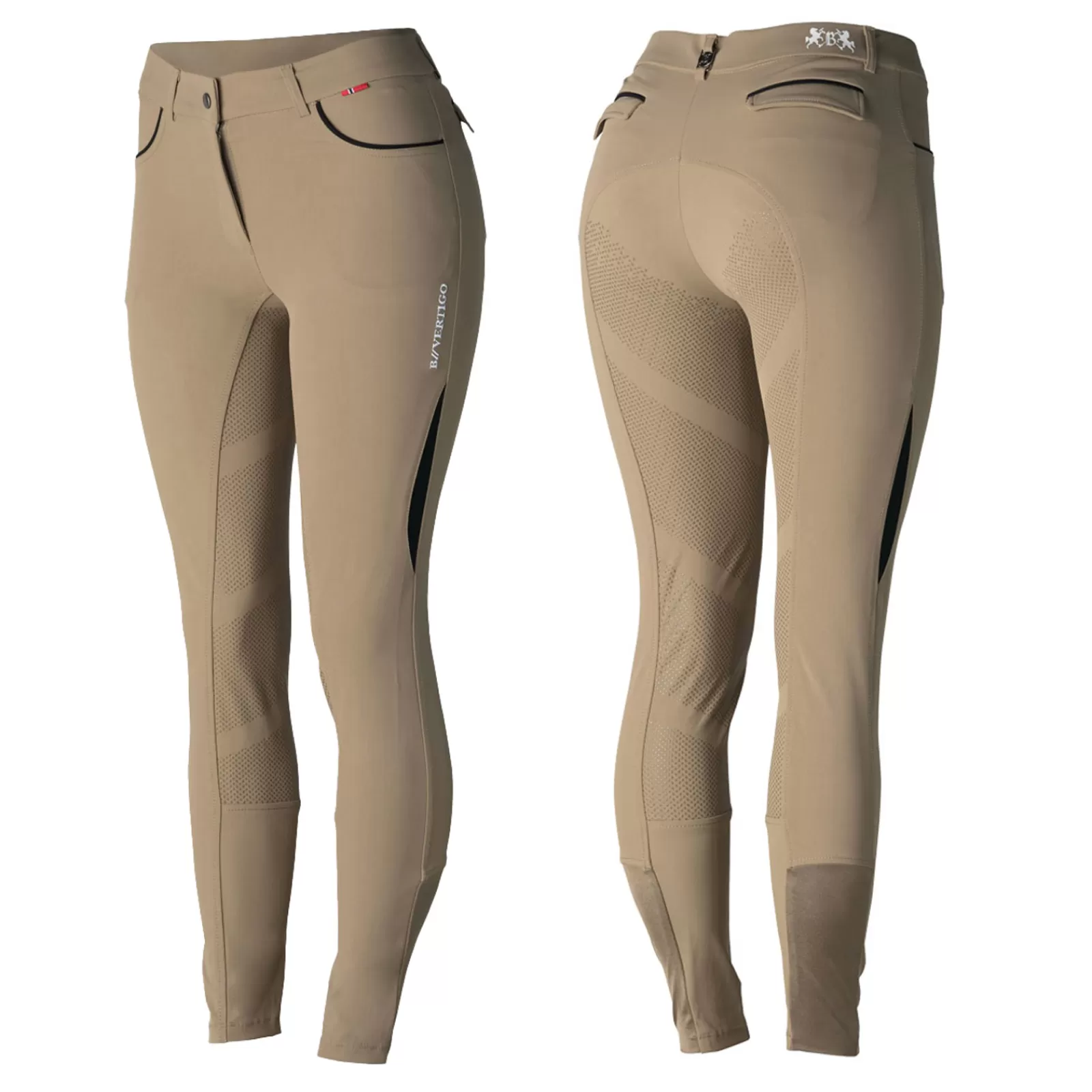 Full Seat Breeches*bvertigo B Vertigo Marla Women'S Mid-Rise Silicone Full Seat Breeches Timber Wolf