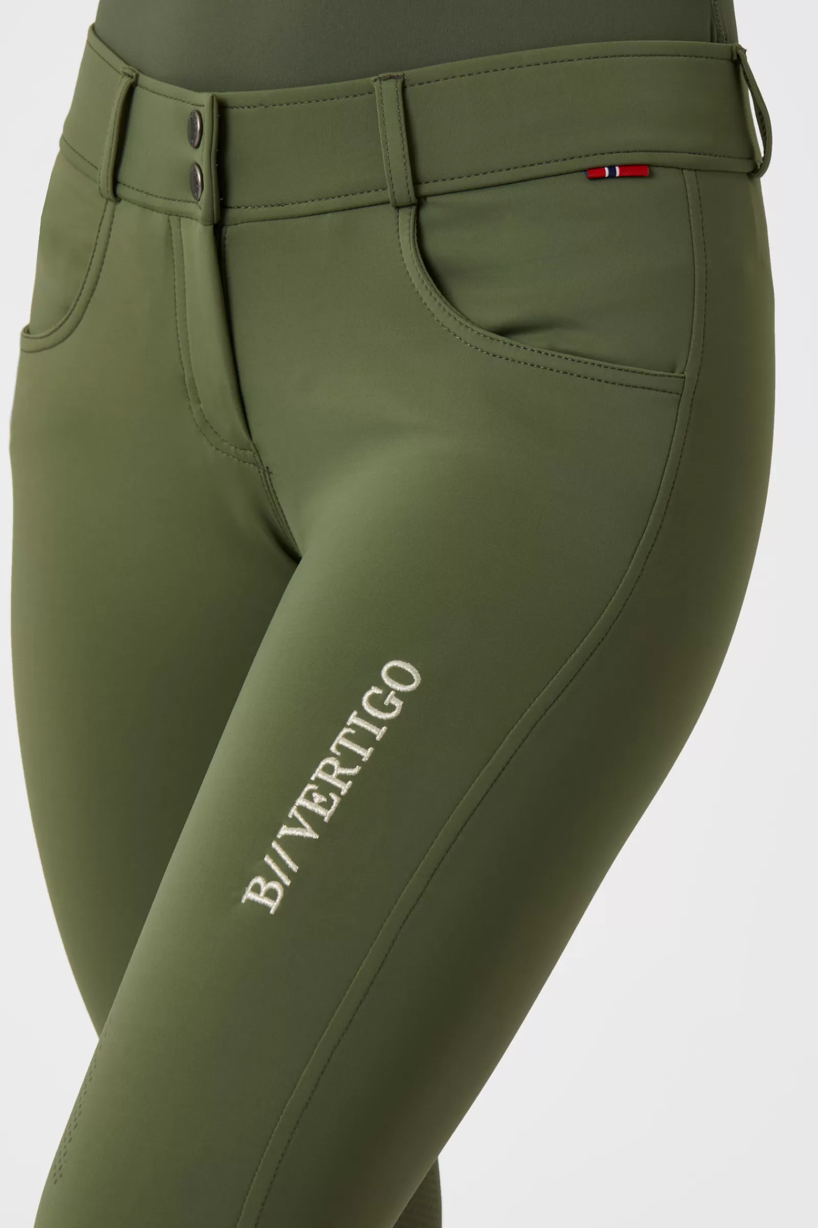 Full Seat Breeches*bvertigo B Vertigo Meghan Full Seat Breeches With Silicone Grip For Woman Wild Grass Green