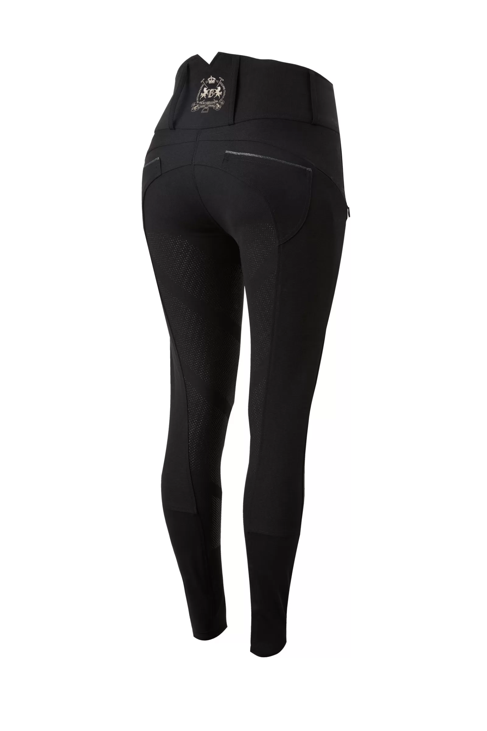 Full Seat Breeches*bvertigo B Vertigo Natasha Women'S Full Grip Breeches With High Waist Anthracite Dark Grey
