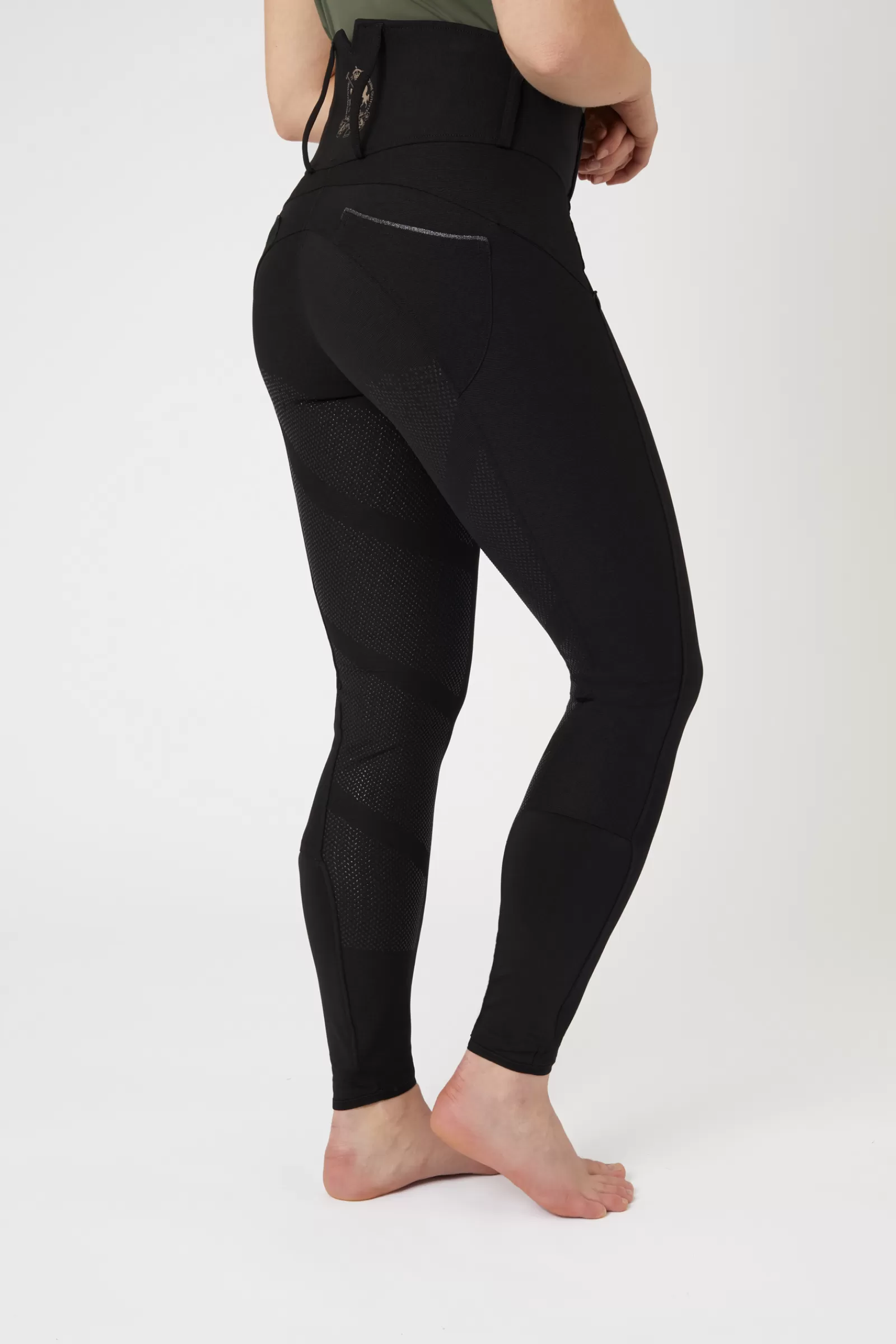 Full Seat Breeches*bvertigo B Vertigo Natasha Women'S Full Grip Breeches With High Waist Anthracite Dark Grey