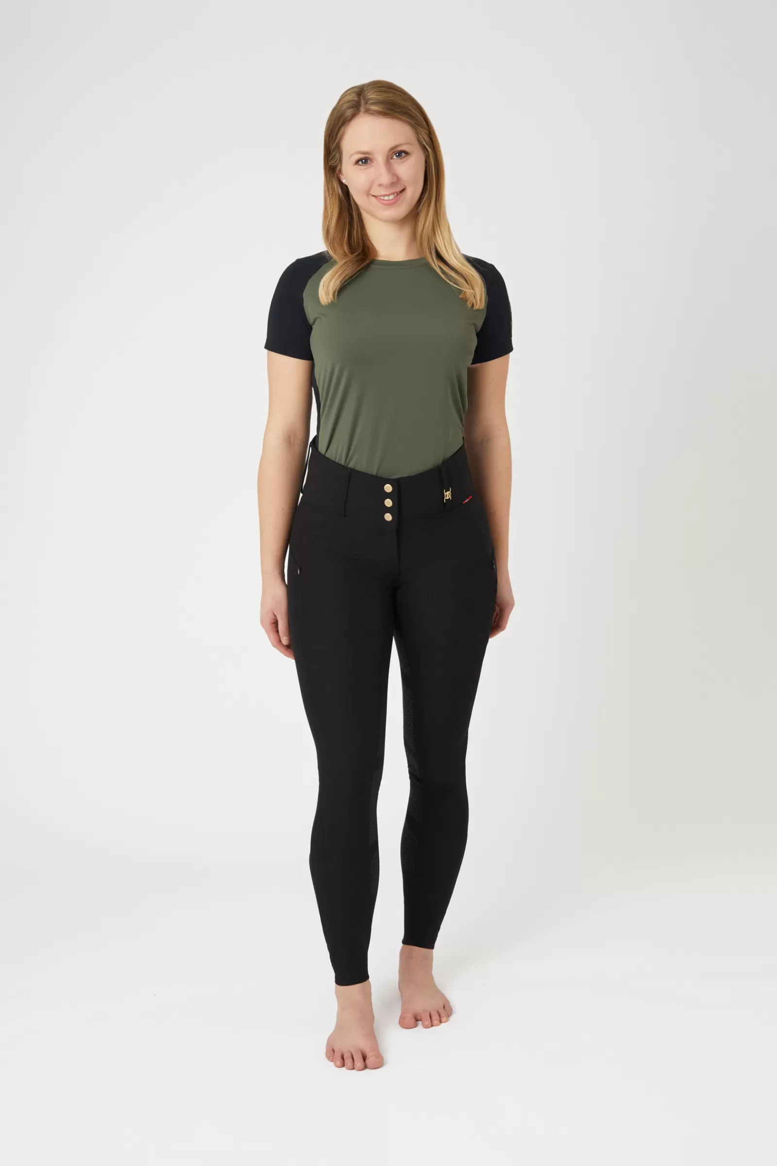 Full Seat Breeches*bvertigo B Vertigo Natasha Women'S Full Grip Breeches With High Waist Anthracite Dark Grey