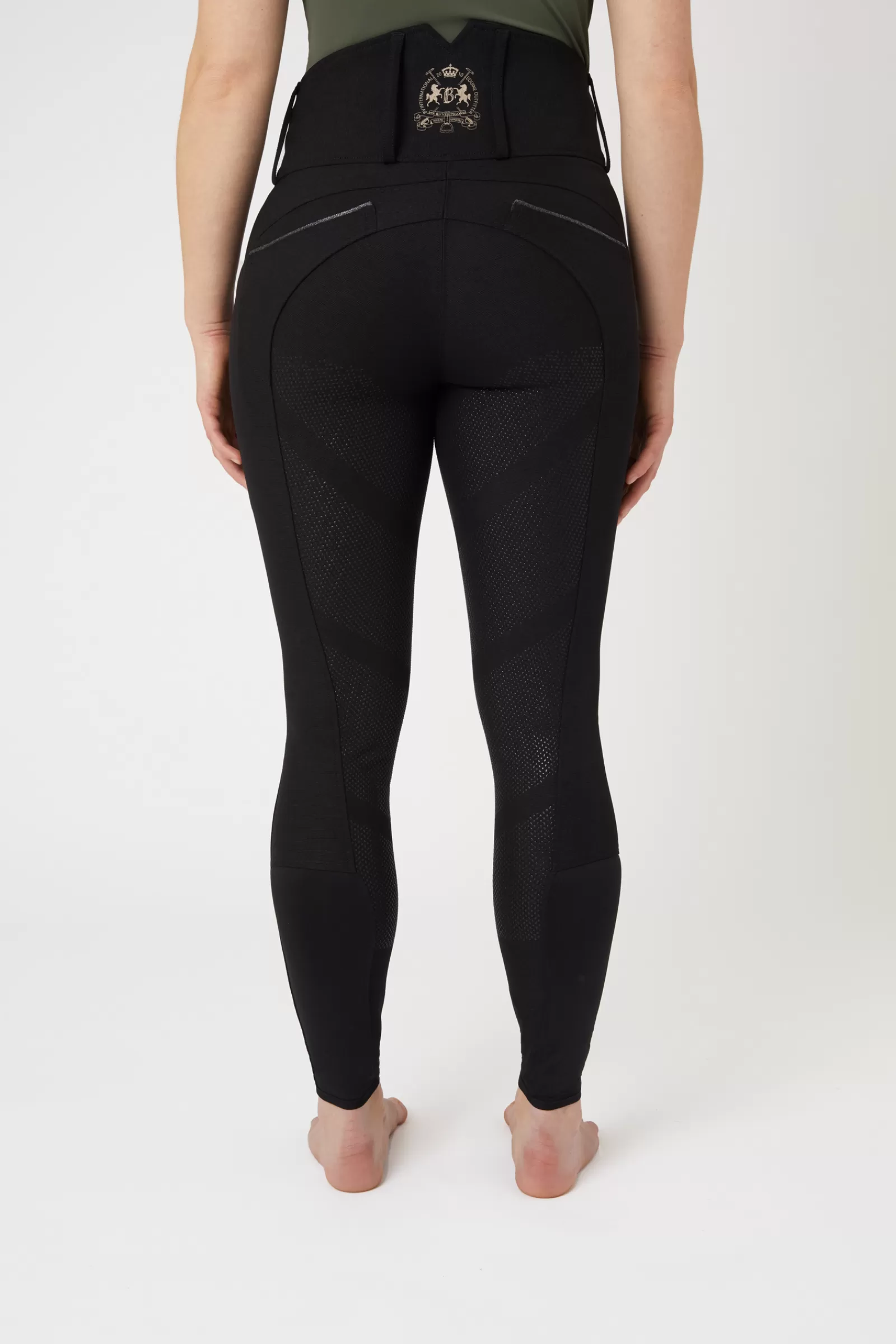Full Seat Breeches*bvertigo B Vertigo Natasha Women'S Full Grip Breeches With High Waist Anthracite Dark Grey