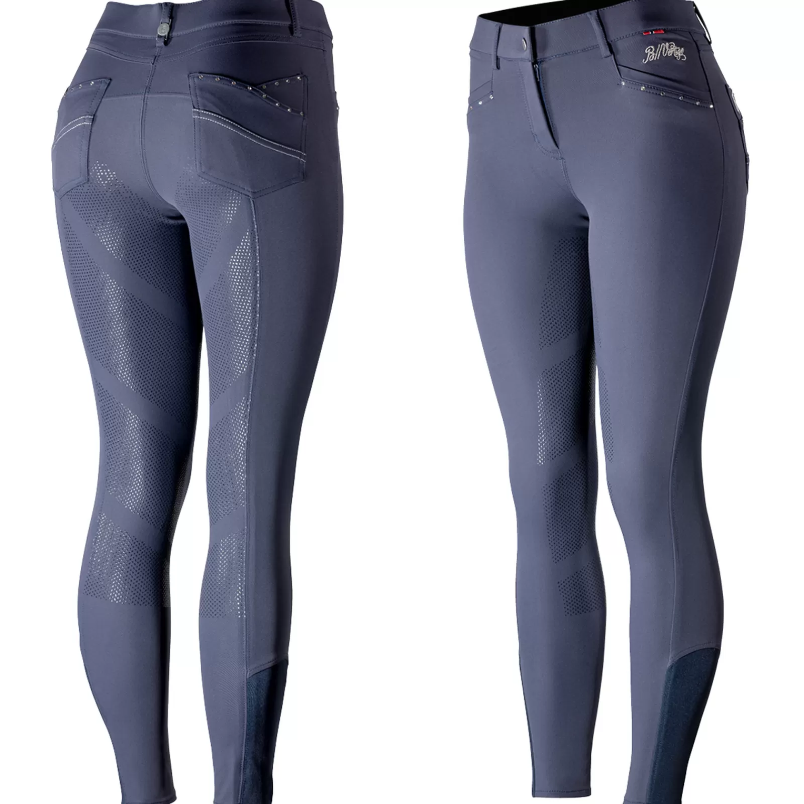 Full Seat Breeches*bvertigo B Vertigo Olivia Full Seat Breeches With Silicone Grip For Woman Dark Navy