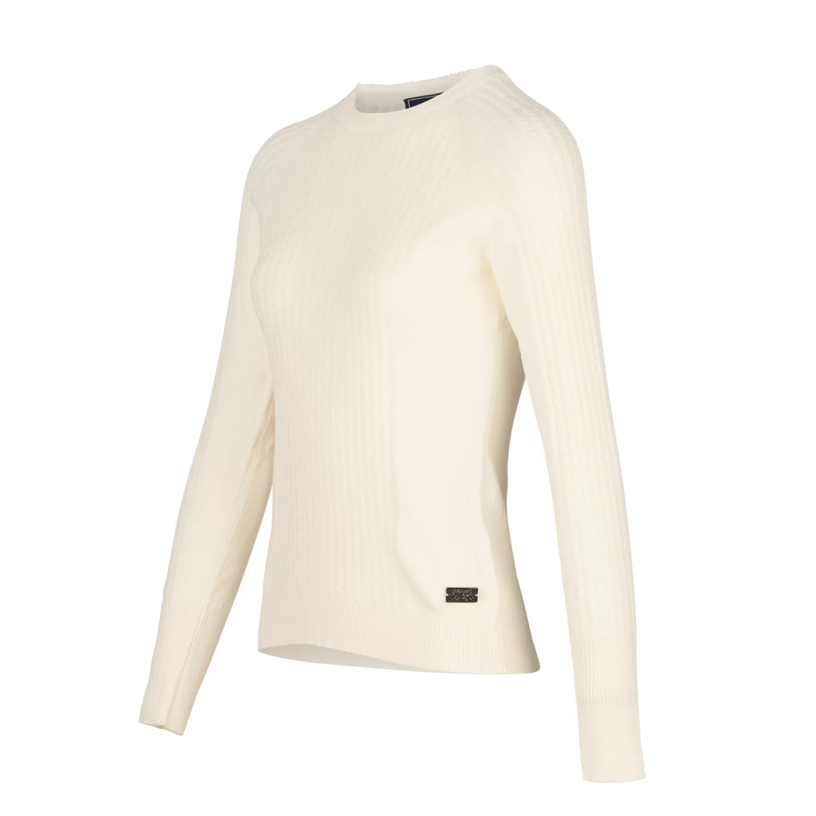 Riding Jumpers & Fleeces*bvertigo B Vertigo Rachel Women'S Cable Knit Pullover Egret White