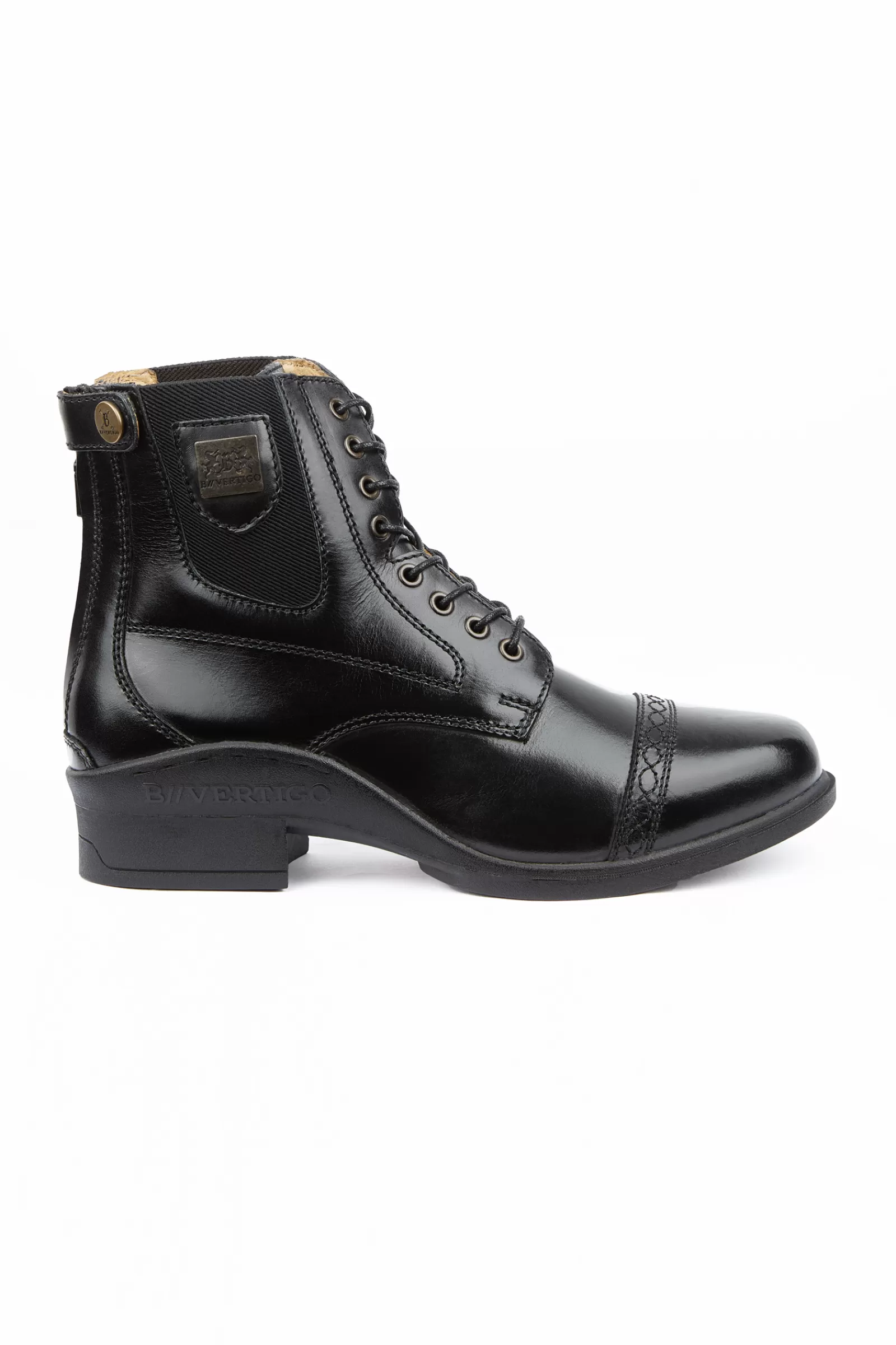 Jodhpur Boots*bvertigo B Vertigo Women'S Jupiter Front-Lace Leather Jodhpur Boots Black