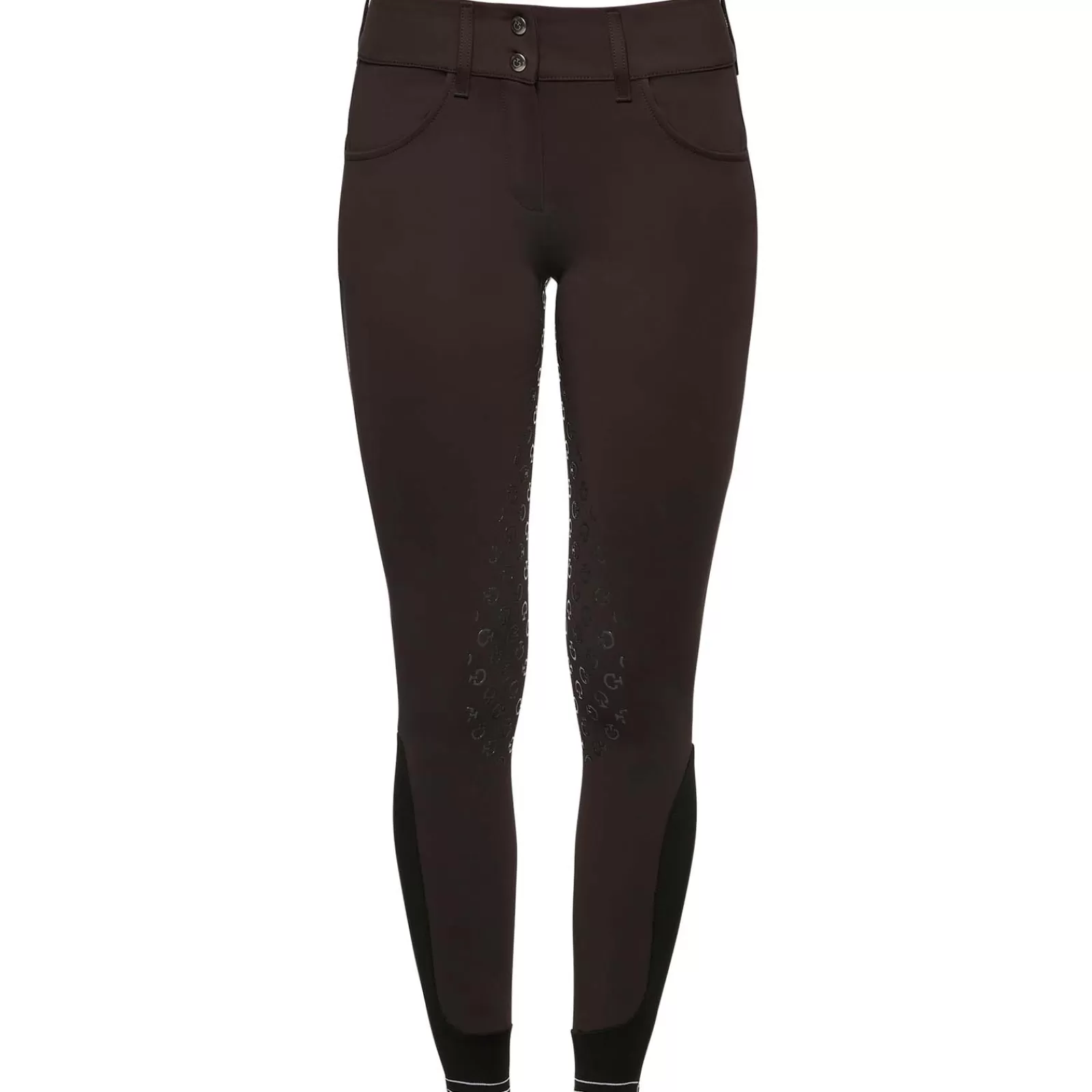 Full Seat Breeches*cavalleriatoscana Cavalleria Toscana American Women'S Full Grip Breeches Perforated Logo Tape Brown