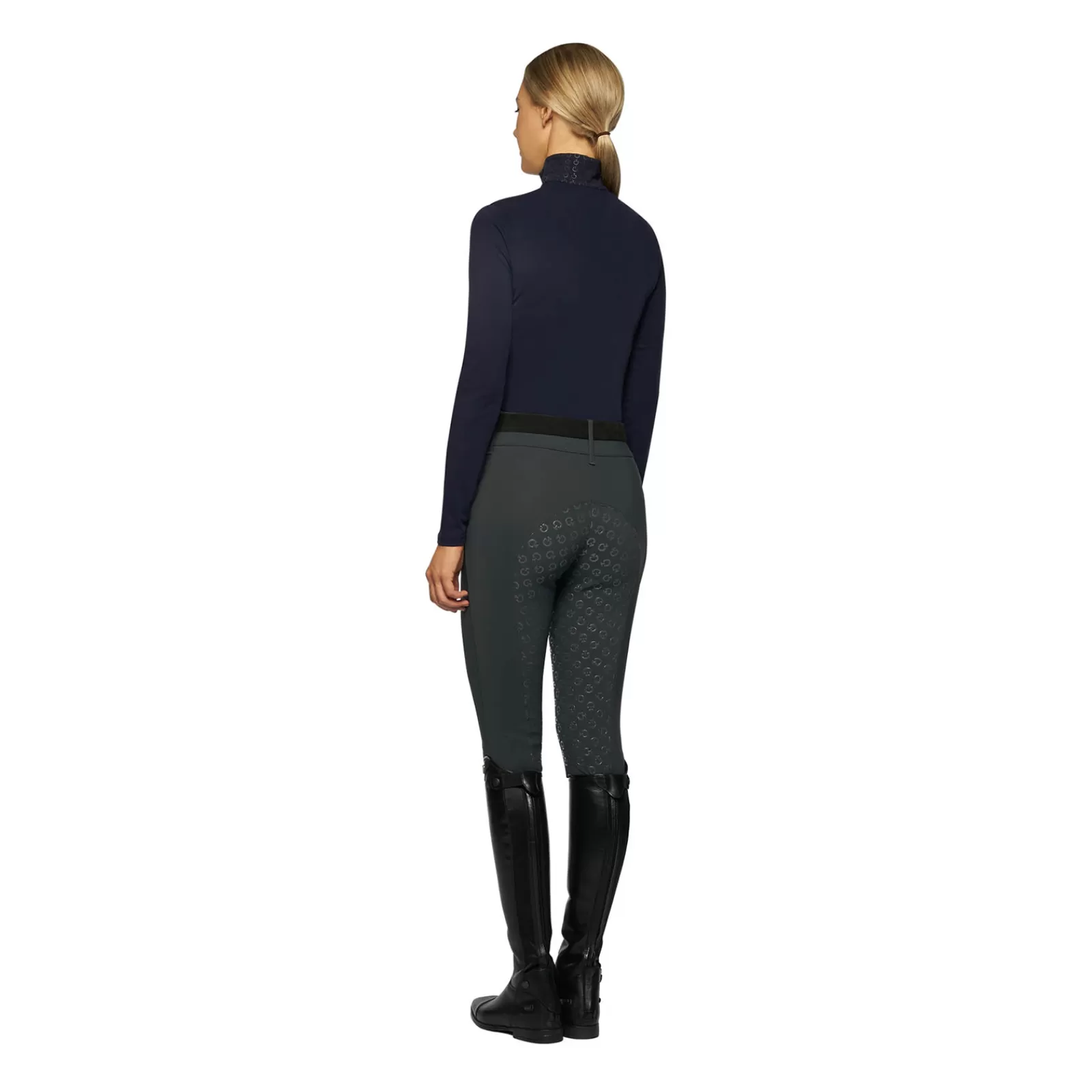 Tops & T-Shirts*cavalleriatoscana Cavalleria Toscana Women´S Jersey Fleece Half Zip Turtleneck Db/Ab