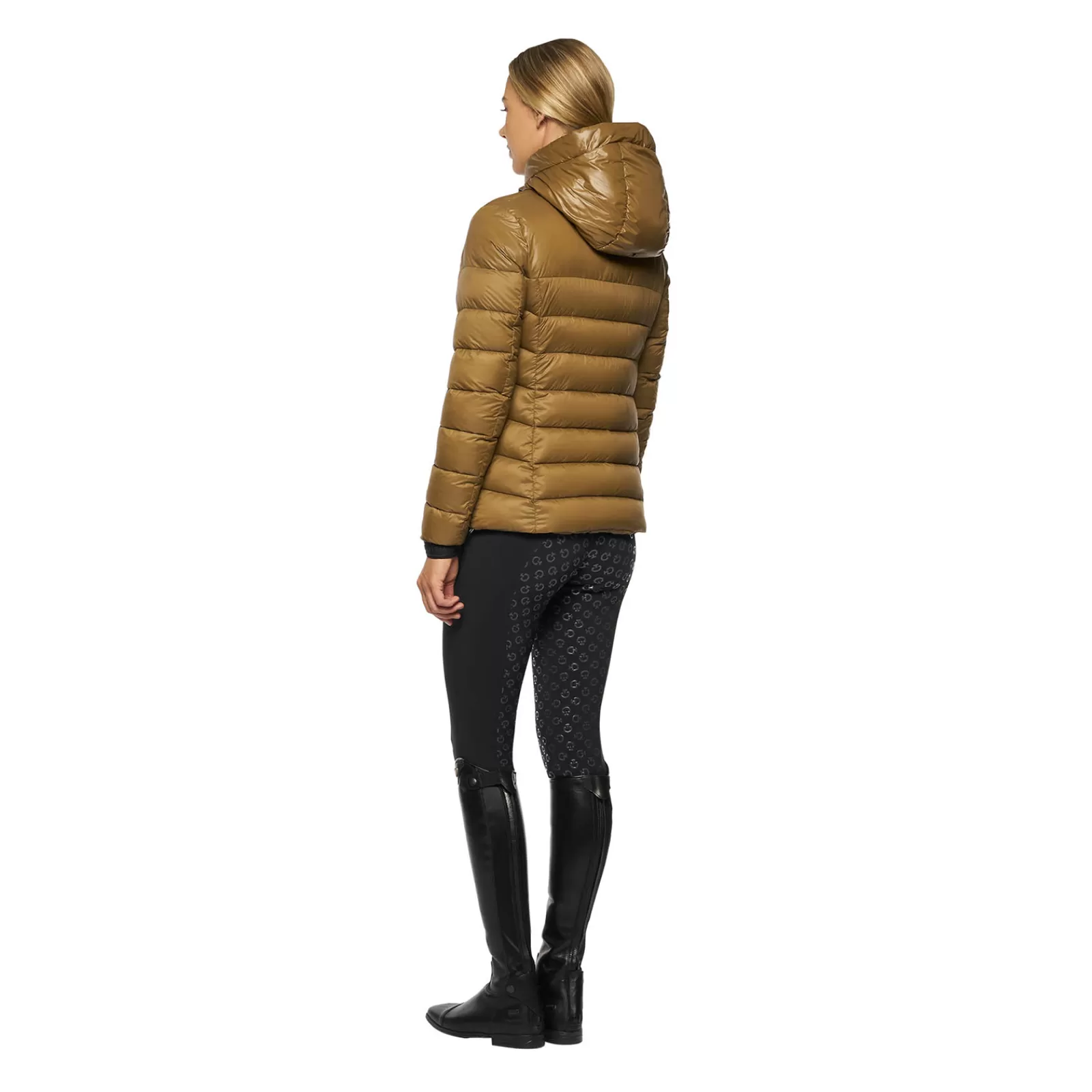 Coats & Jackets*cavalleriatoscana Cavalleria Toscana Women'S Nylon Puffer With Hood Safari Light Brown