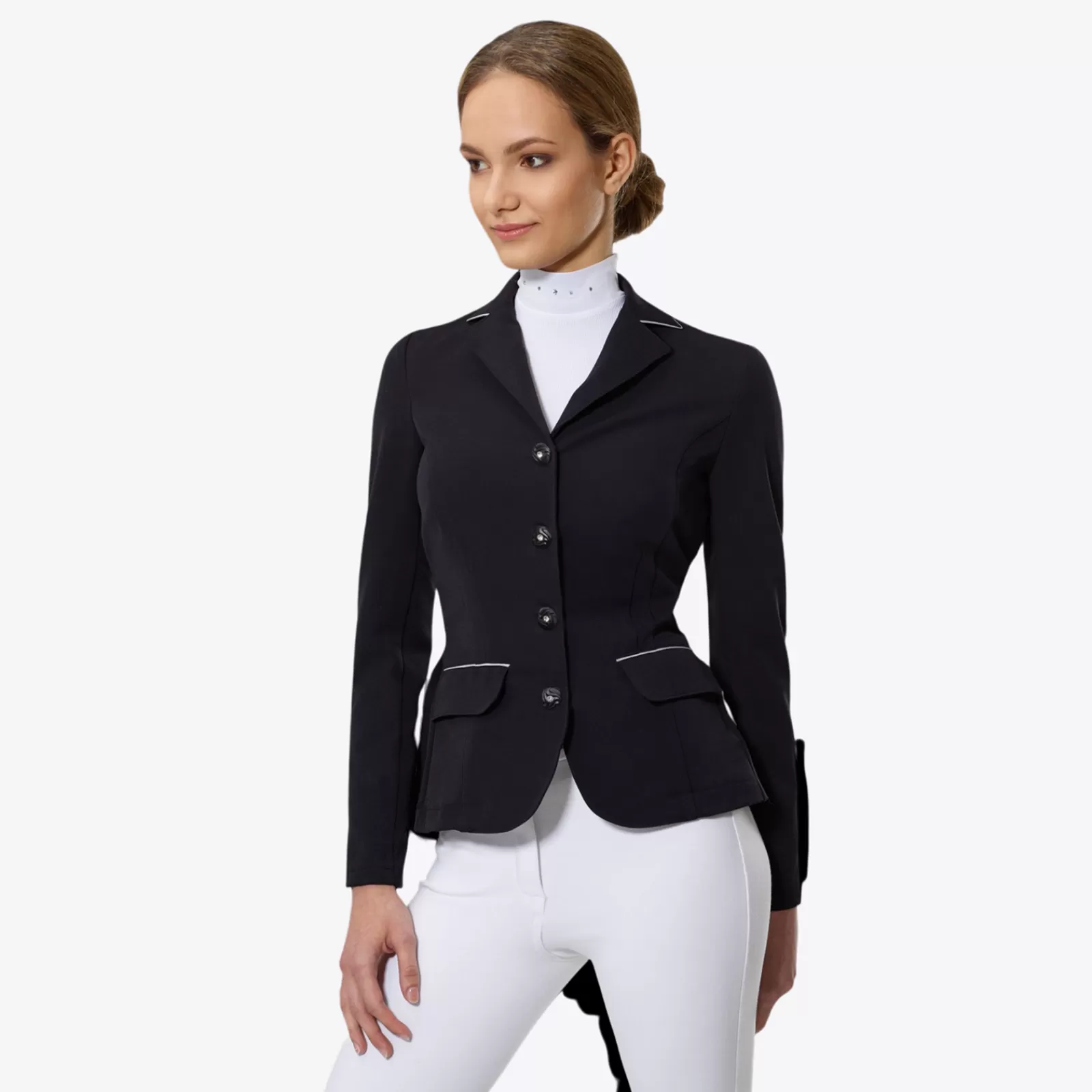 Show Clothing*cavalliera Riding Softshell Show Jacket Crystal Purity Black