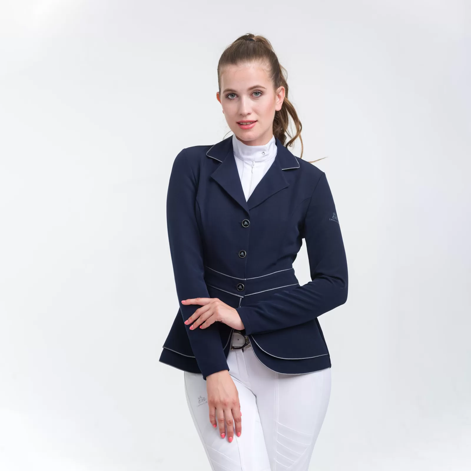 Show Clothing*cavalliera Venice Show Jacket Navy/Grey