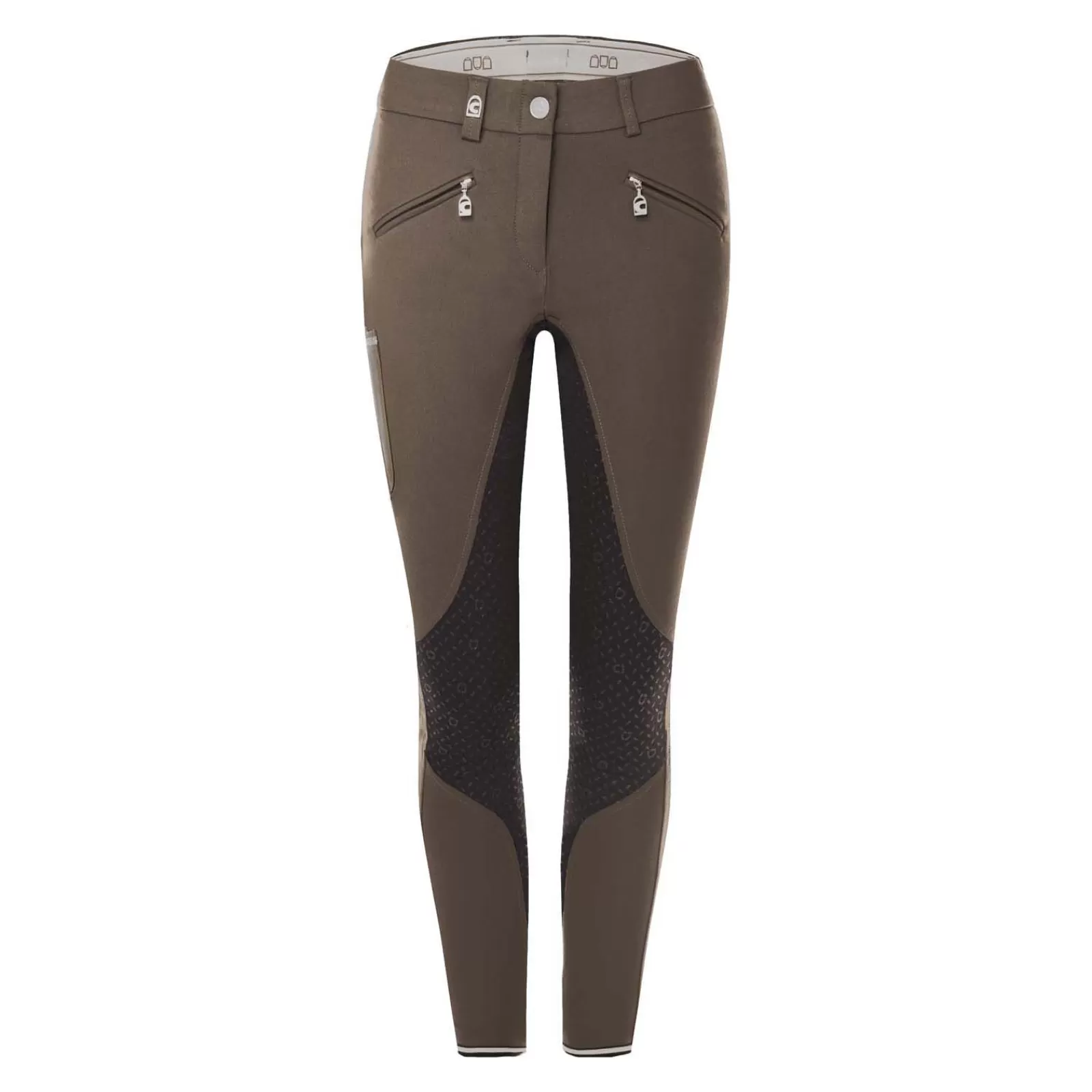 Full Seat Breeches*cavallo Caja Grip Mobile Women'S Fullseat Breeches Beige/ Dark Brown