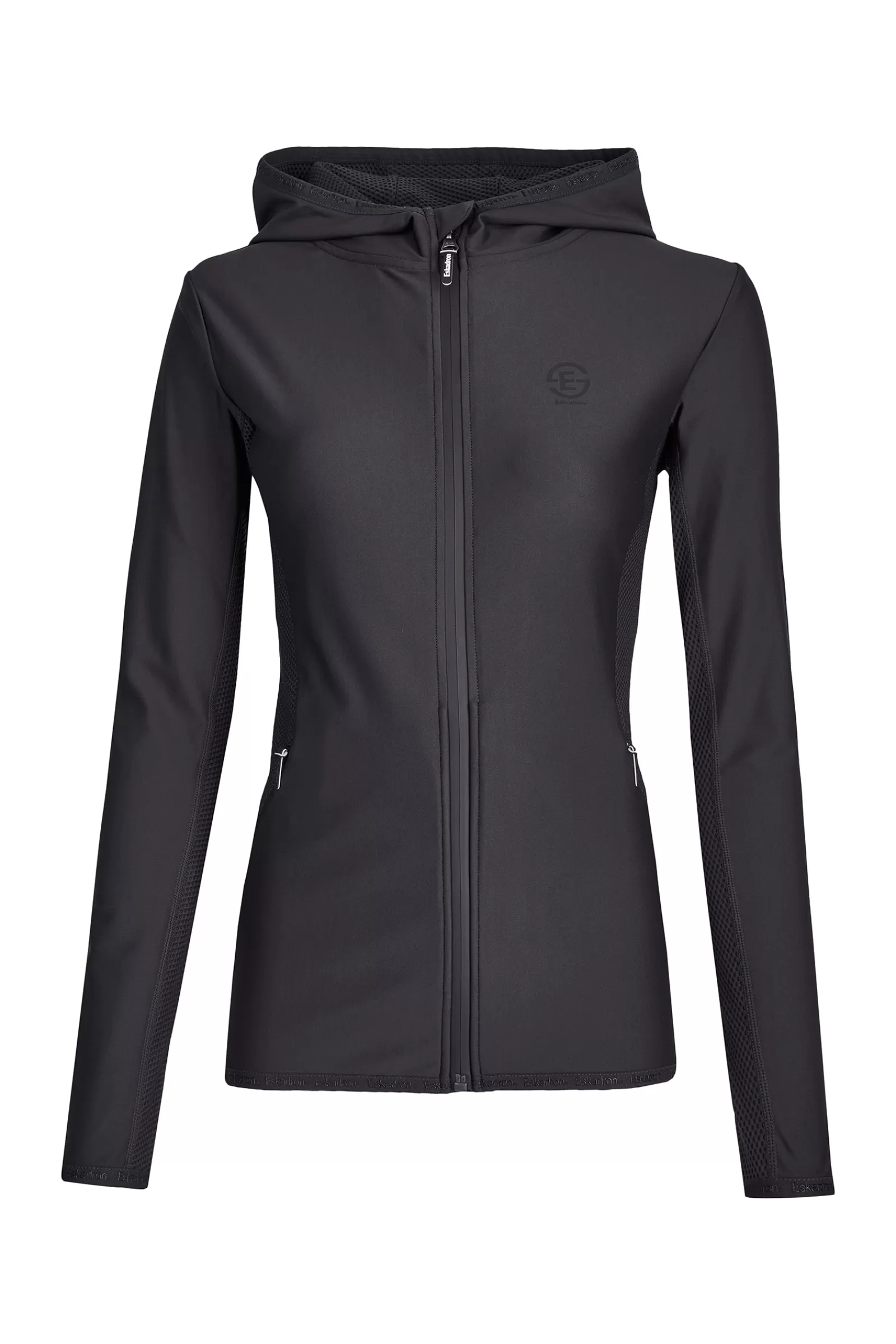 Riding Jumpers & Fleeces*eskadron Fanatics Ss23 Zip Hood Reflexx Ladies Zip Jacket Dark Grey