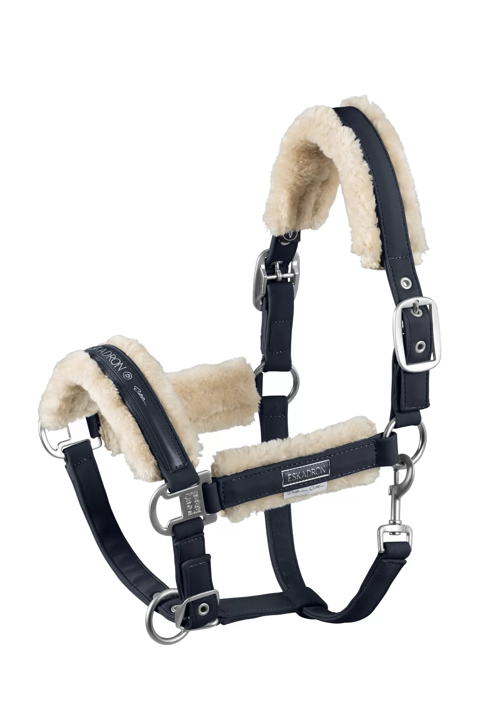 eskadron Platinum 22 Doublepin Fauxfur Headcollar> Headcollars & Halters