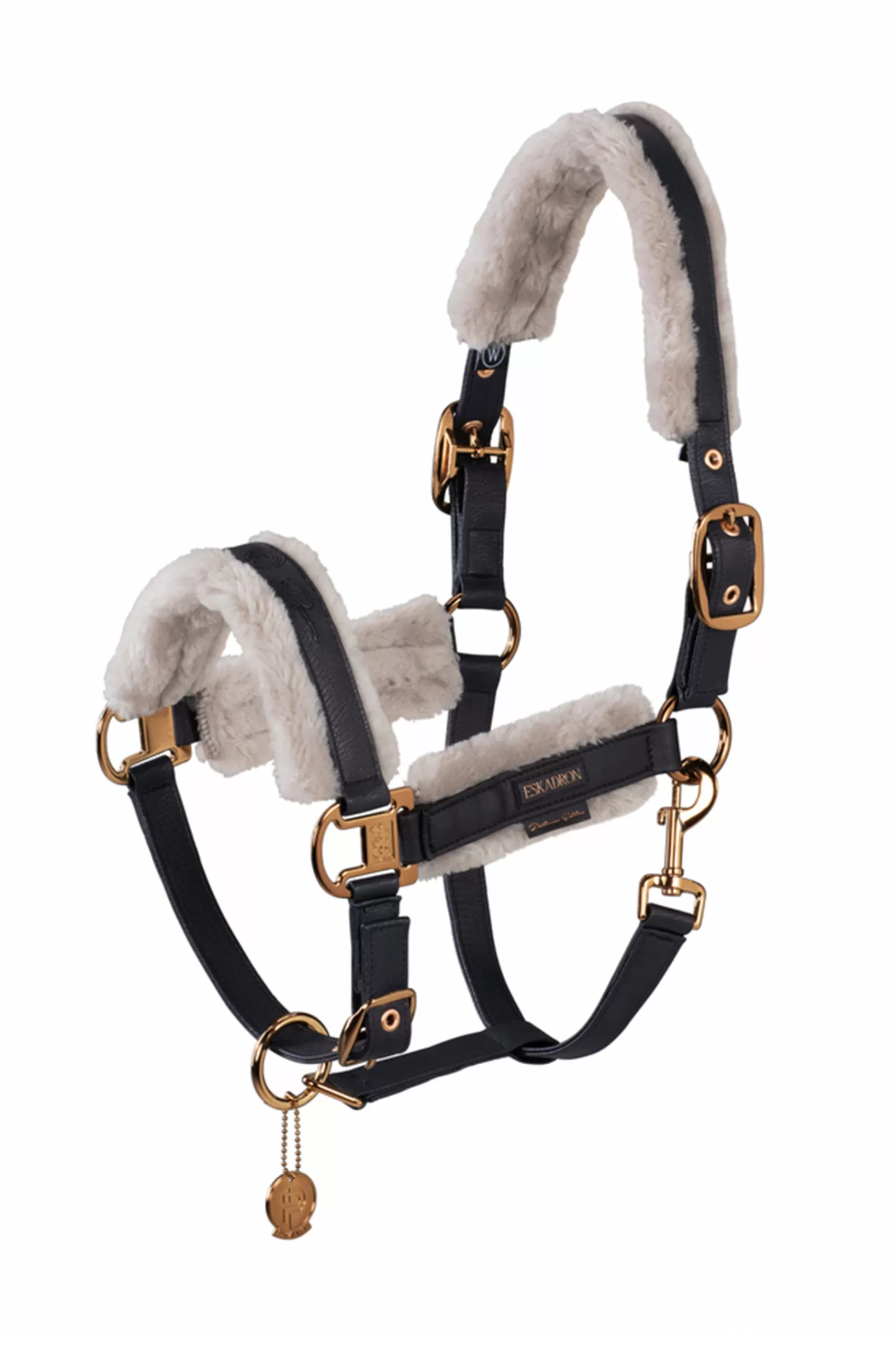 eskadron Platinum 23 Double Pin Metallic Faux Leather Headcollar> Headcollars & Halters