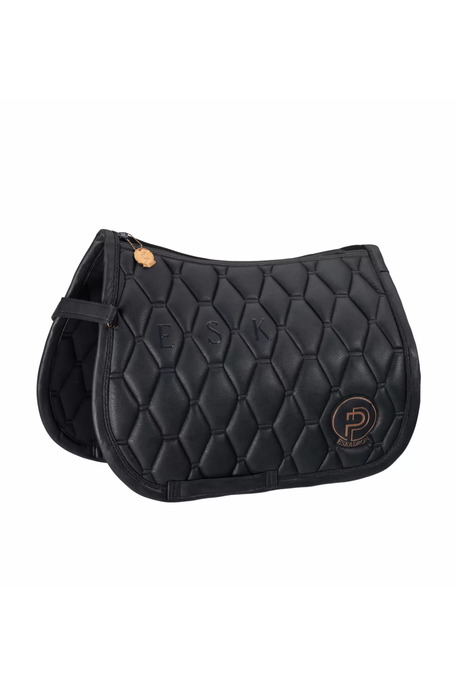 eskadron Platinum 23 Metallic Faux Leather Shetland Saddle Pad> All Purpose & Jumping Saddle Pads