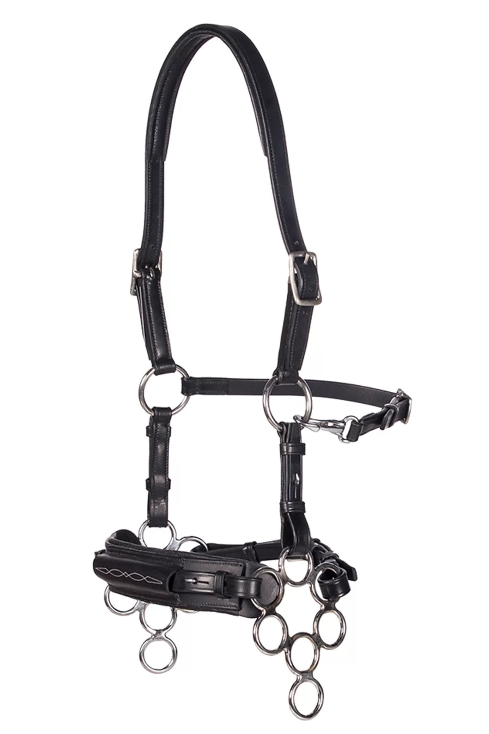 fra Aram Hackamore (System 2) Leather, Jaw Straps, W/ Scissors> Bridles & Nosebands