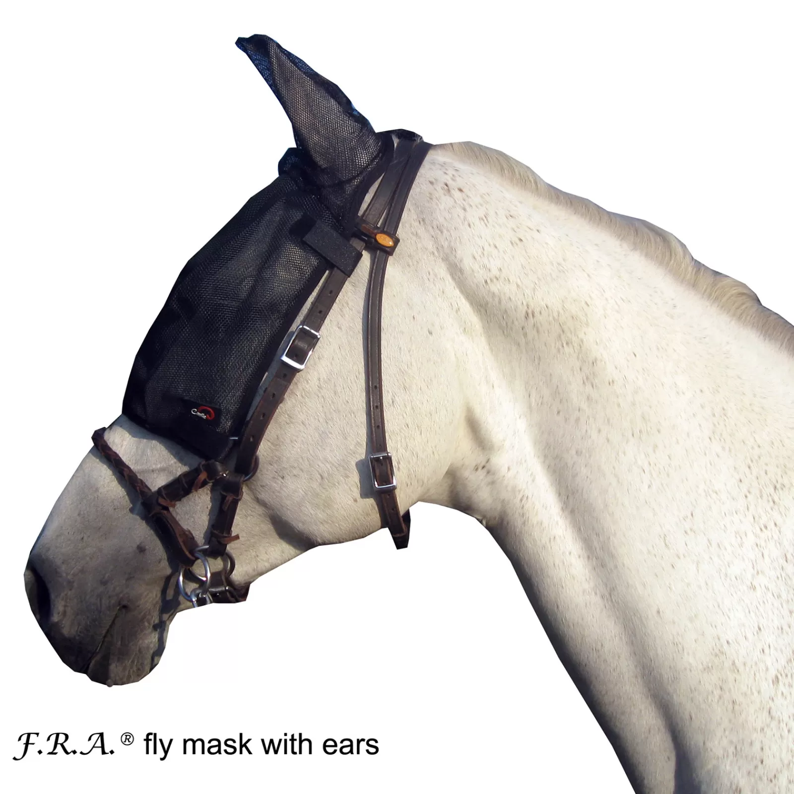 cavallohorseriderfr F.R.A. Cavallo Fly Mask With Ears> Fly Masks & Fringes