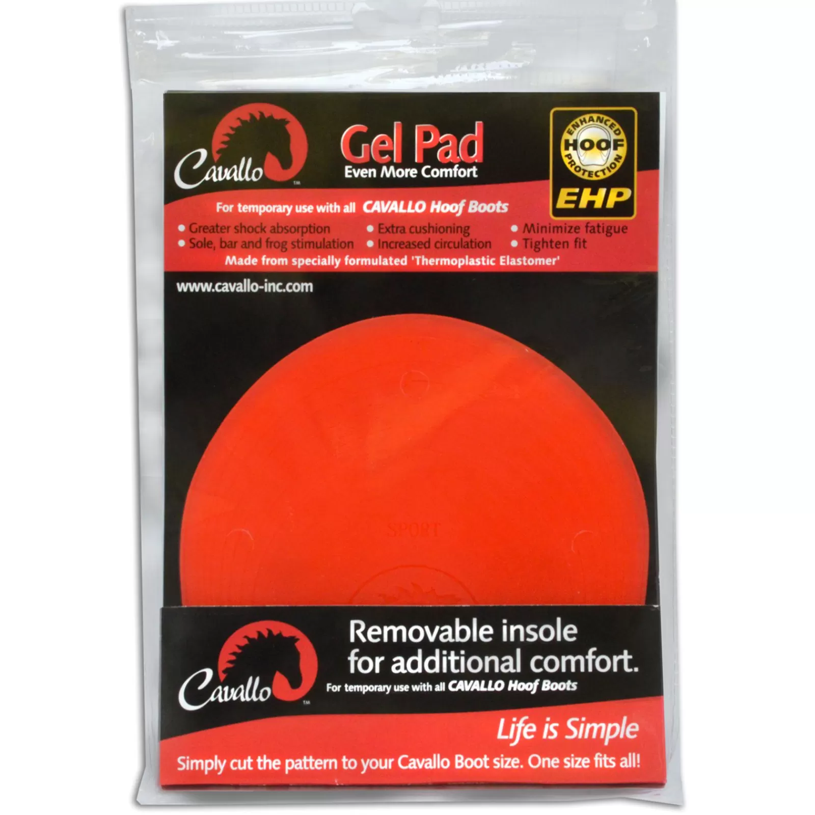 cavallohorseriderfr F.R.A. Cavallo Gel Pads (2Pcs)> Hoof Boots