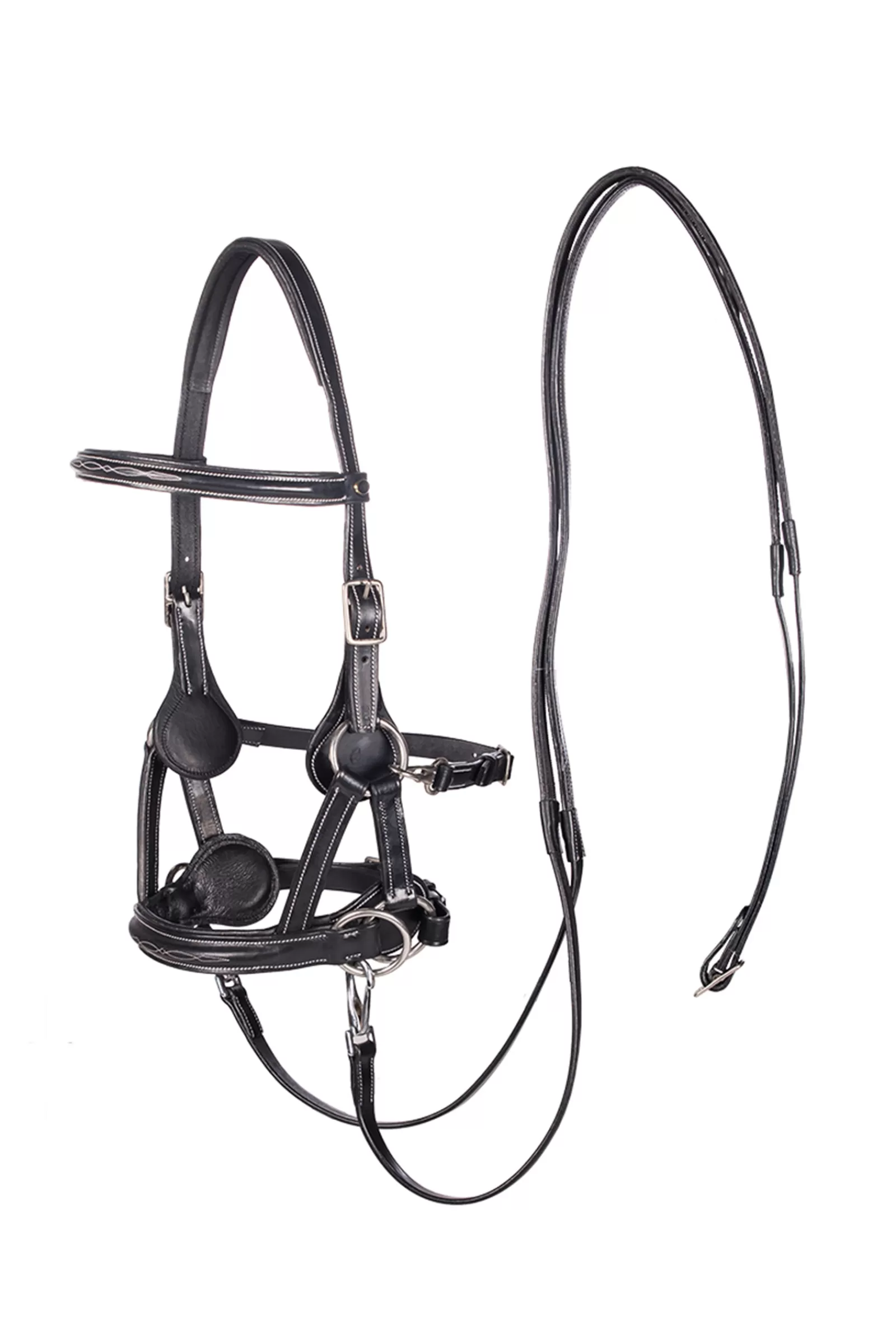 fra F.R.A. Flandy /Side Pull (System 3) English Leather> Bridles & Nosebands