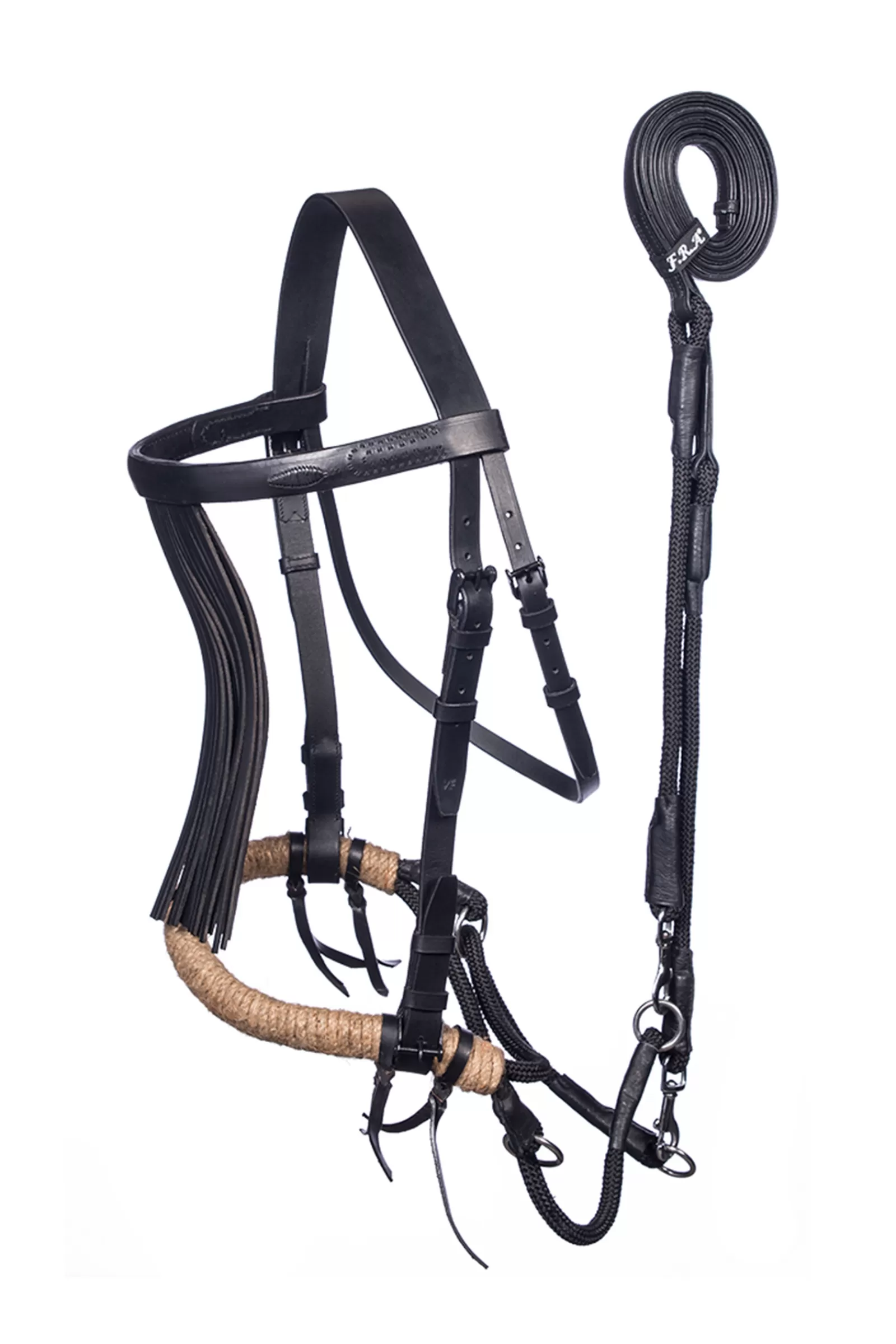 fra F.R.A. Tinver Bitless Bridle (System 4) W/ Reins, Shire> Bridles & Nosebands