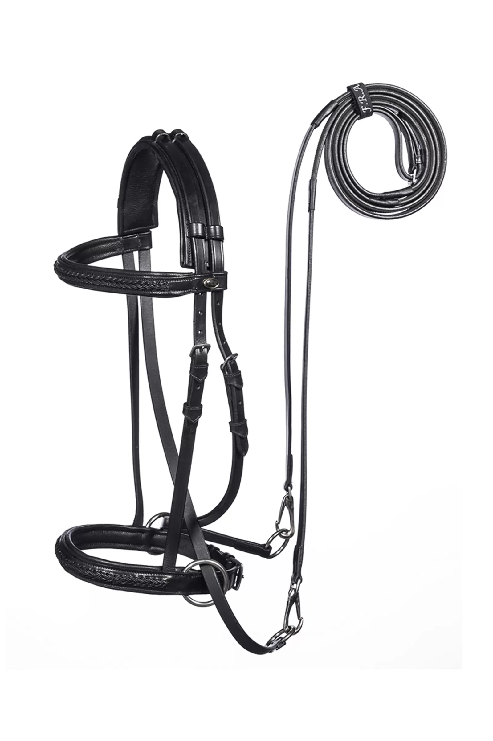 fra F.R.A. Ulan Bitless Bridle (System 5) Leather W/ Leather Reins> Bridles & Nosebands