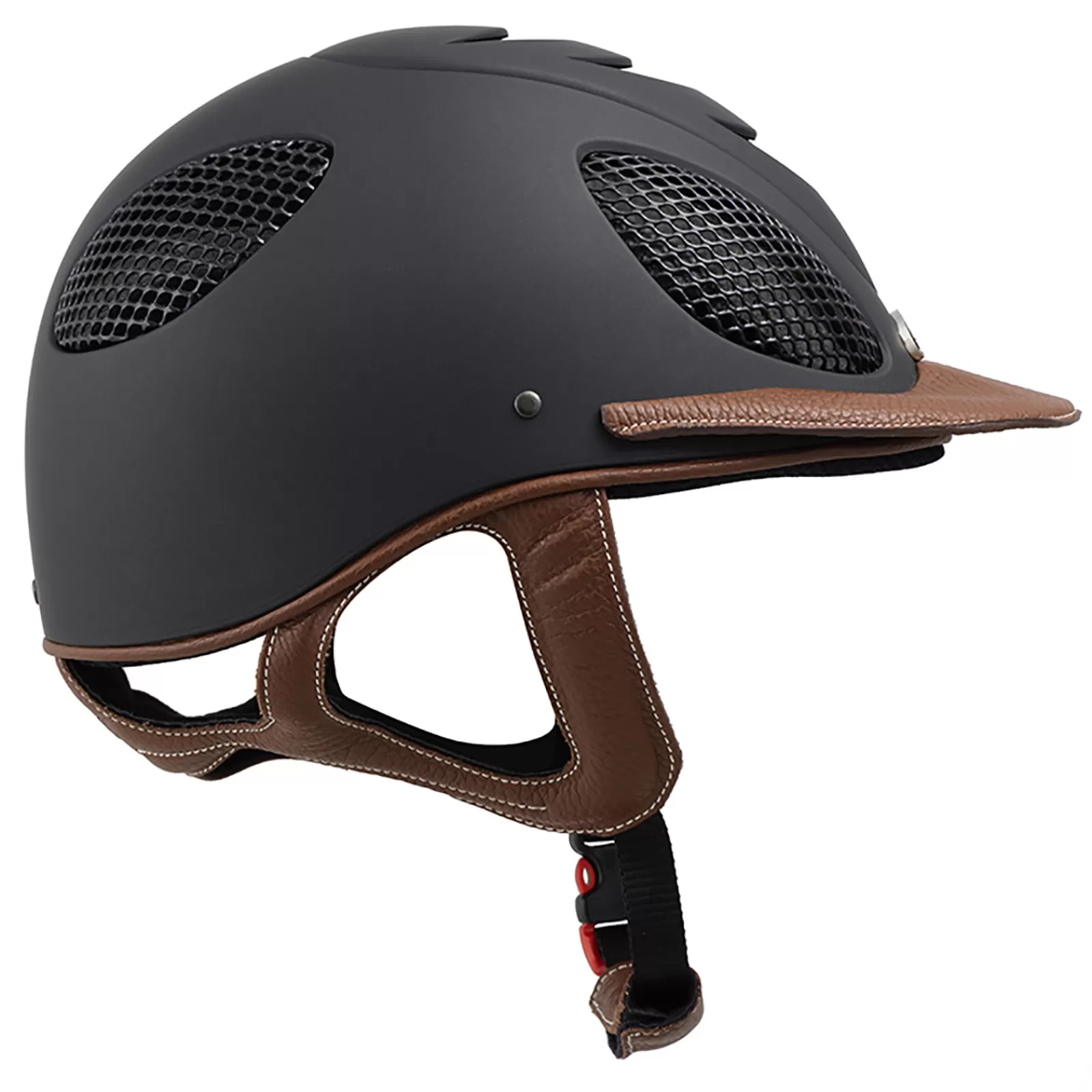 Riding Hats & Helmets*gpa Helmet Speed Air Leather 2X Black/Chestnut Brown