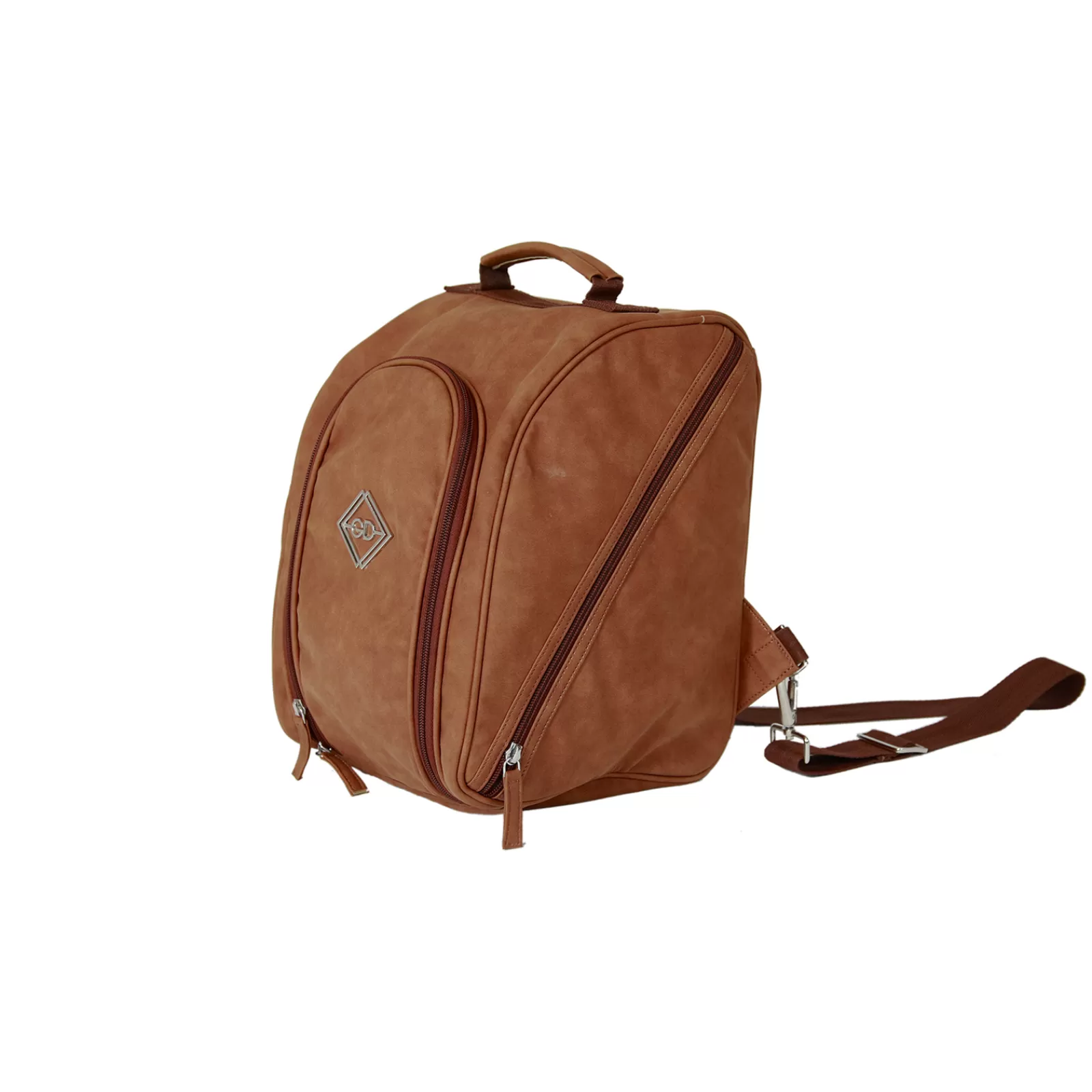 Bags*groomingdeluxe Grooming Deluxe Chestnut Helmet Bag Brown